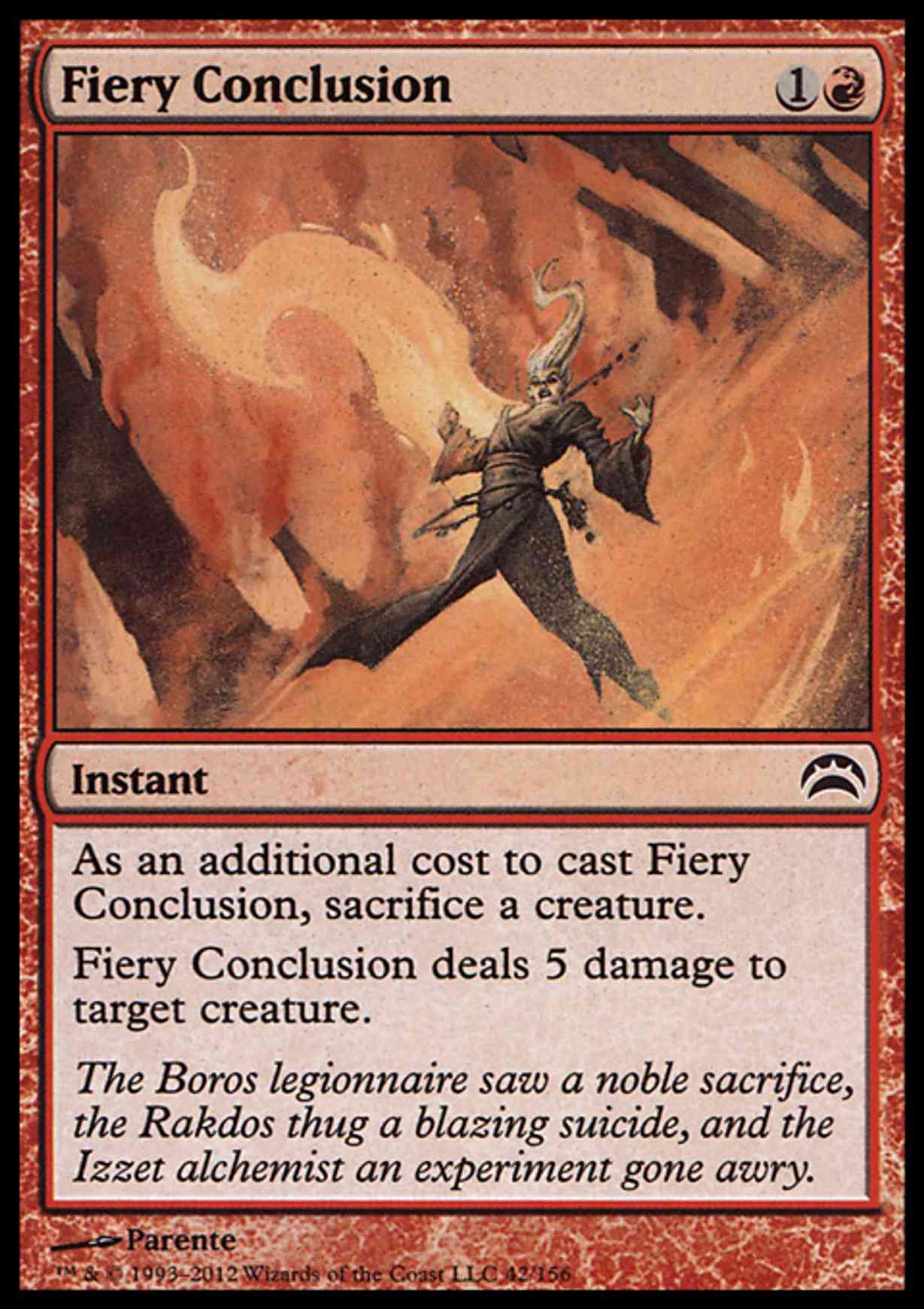 Fiery Conclusion magic card front