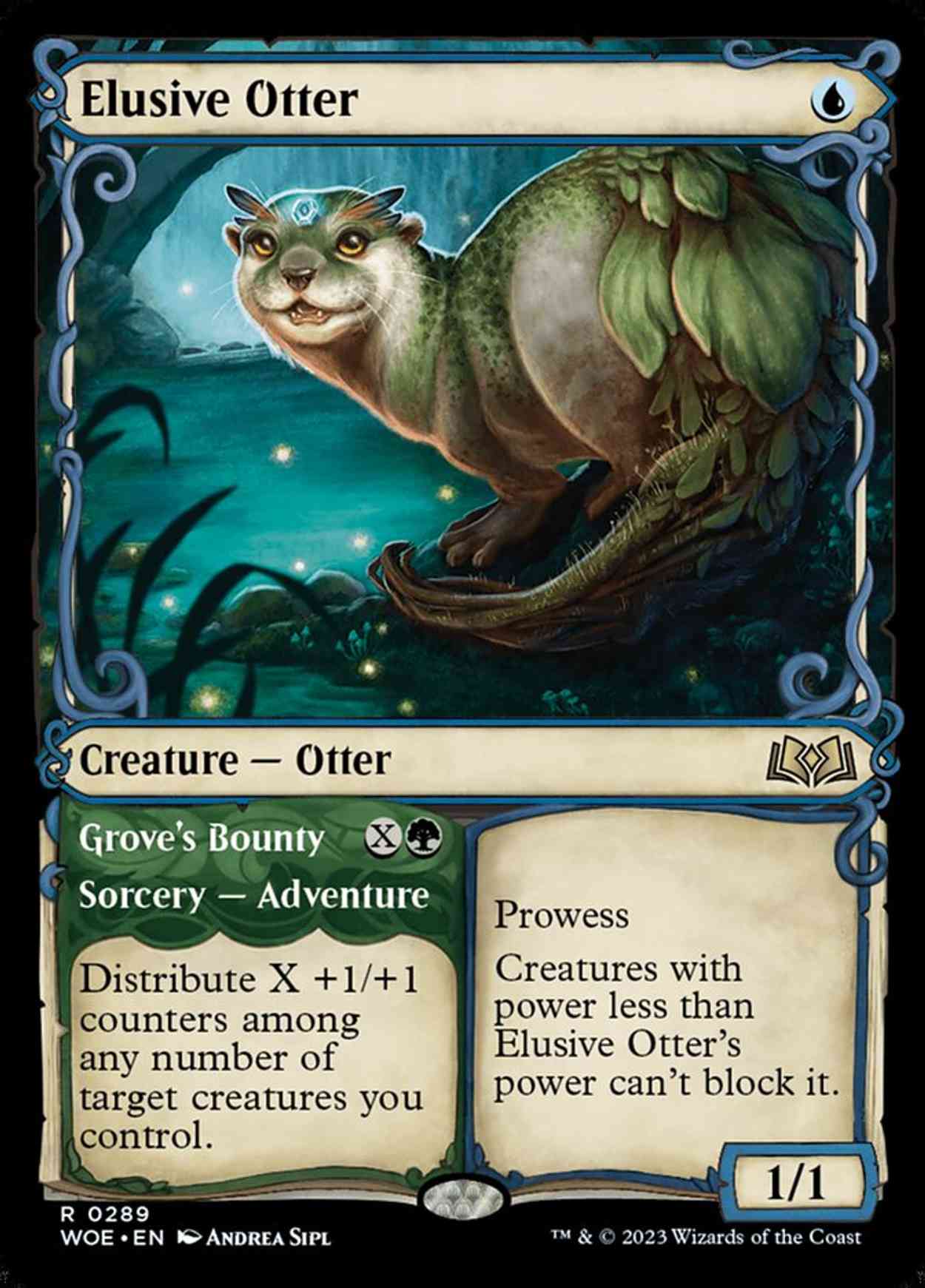 Elusive Otter (Showcase) magic card front