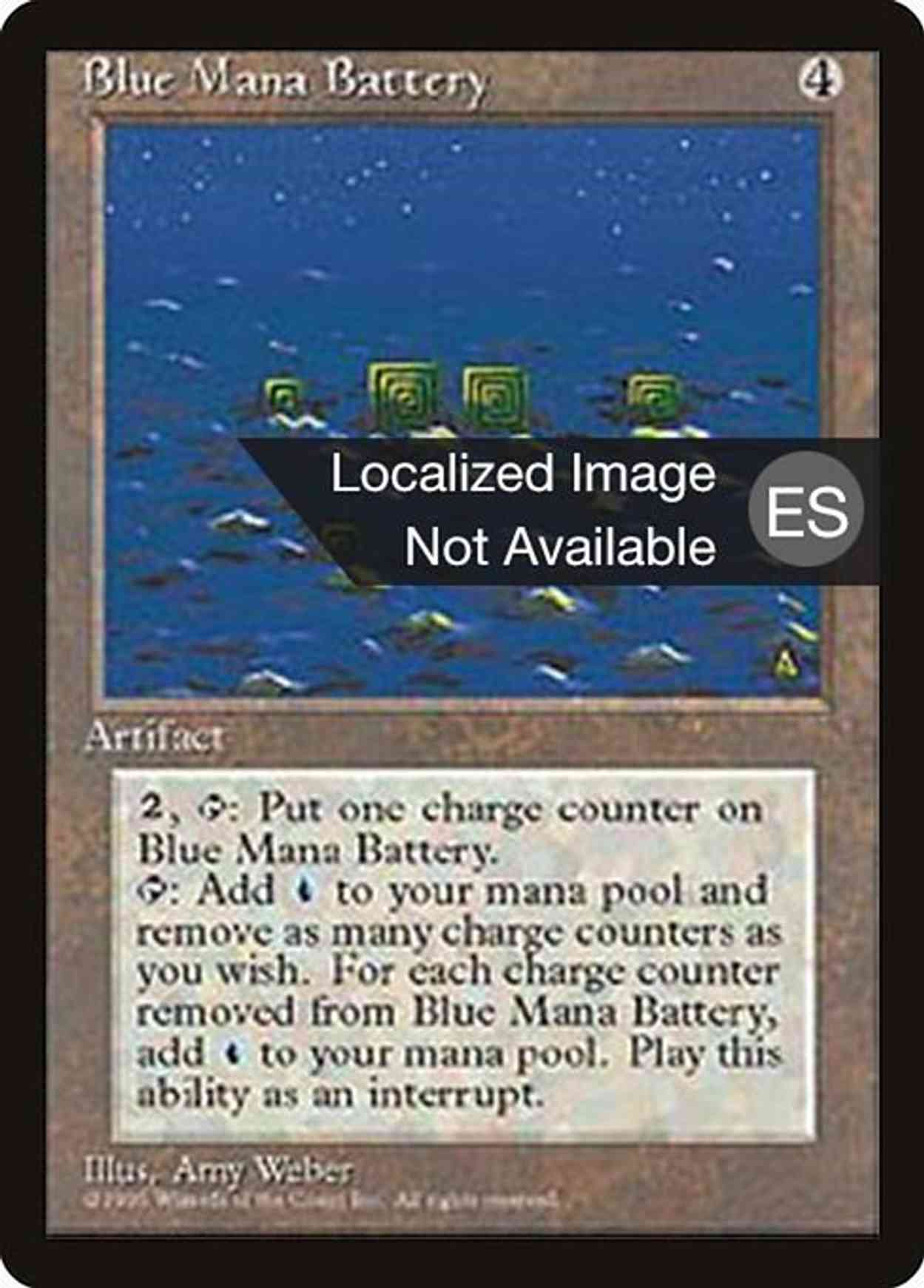 Blue Mana Battery magic card front