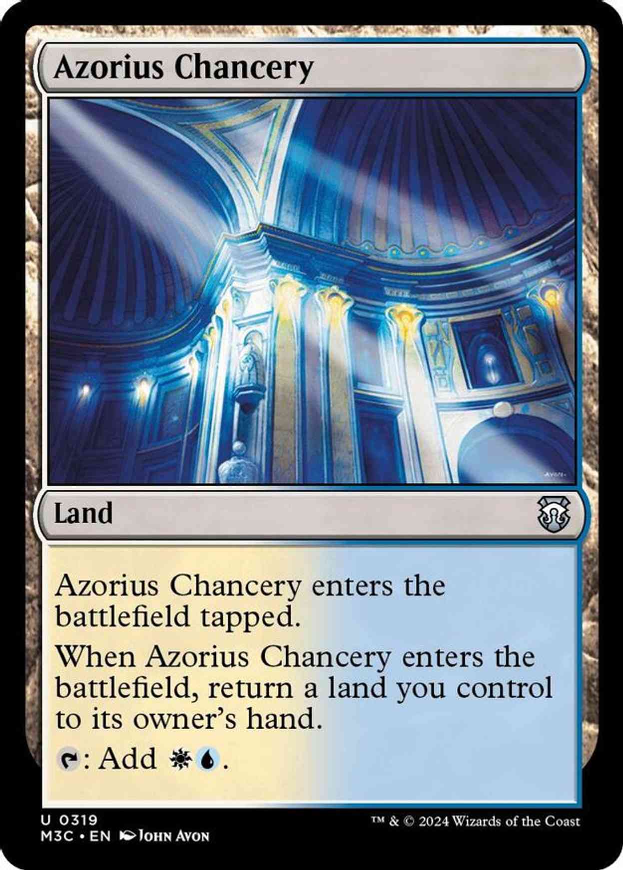 Azorius Chancery (Ripple Foil) magic card front