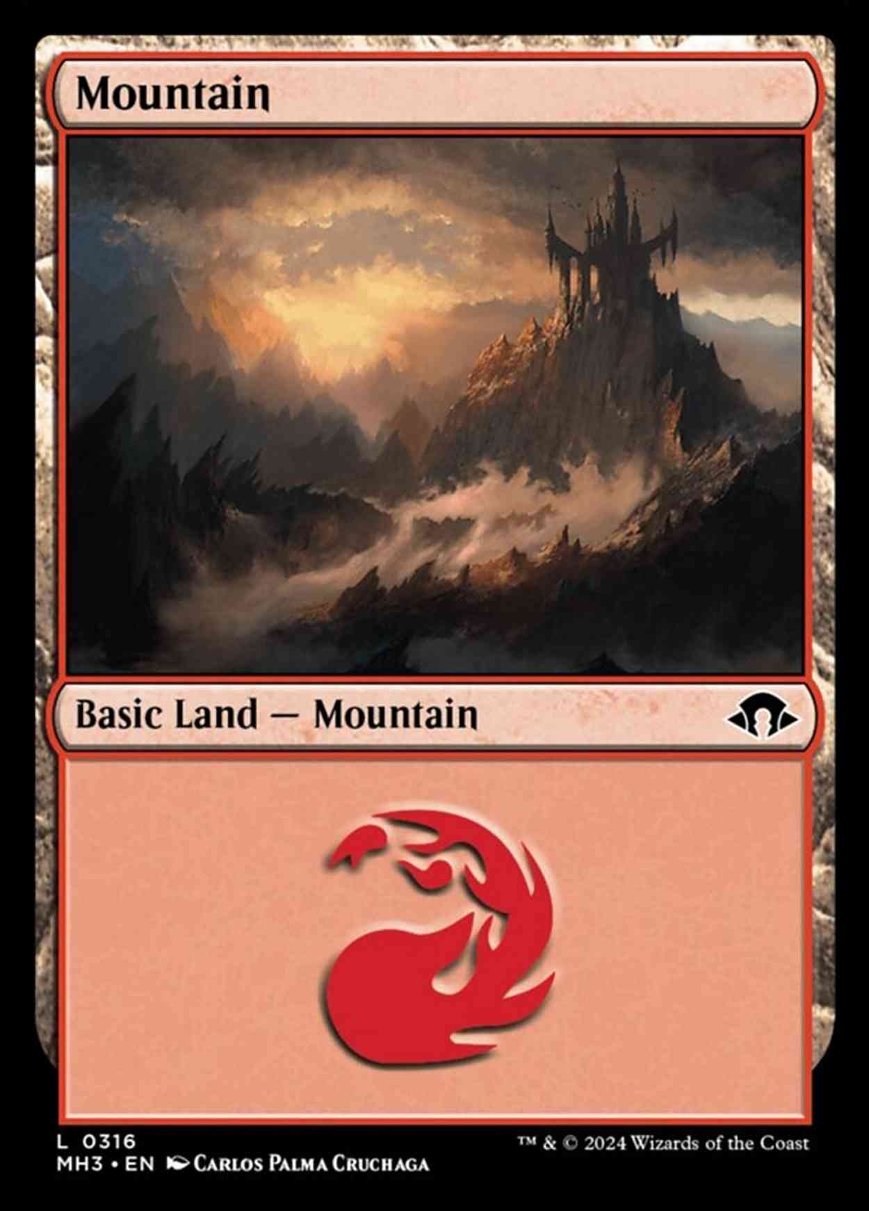 Mountain (0316) magic card front