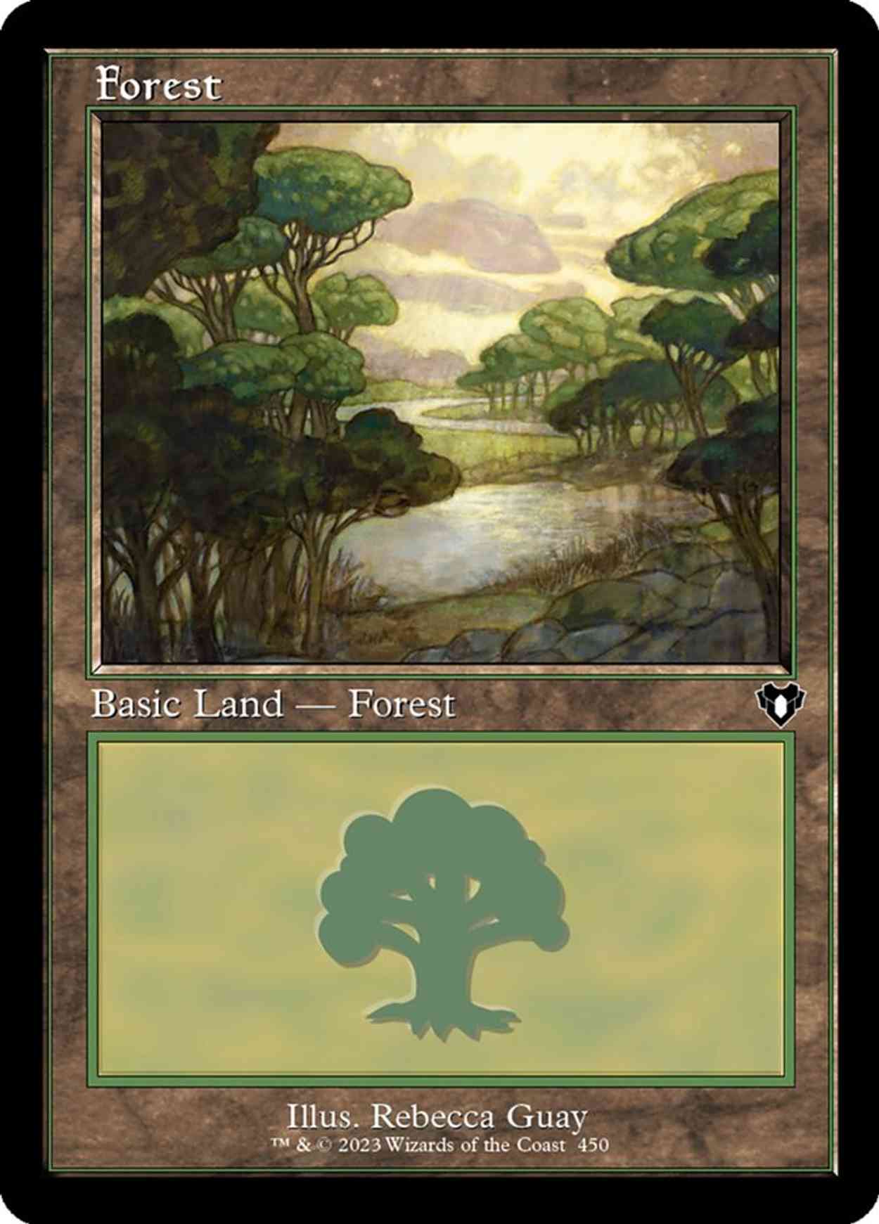 Forest (0450) (Retro Frame) magic card front