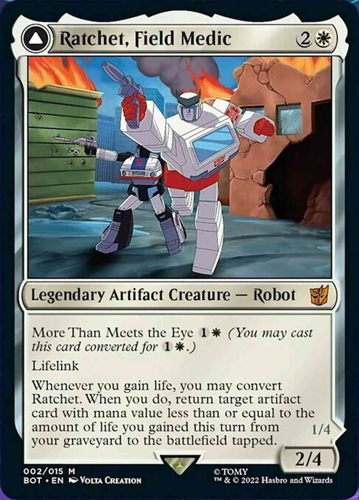 Ratchet, Field Medic magic card front