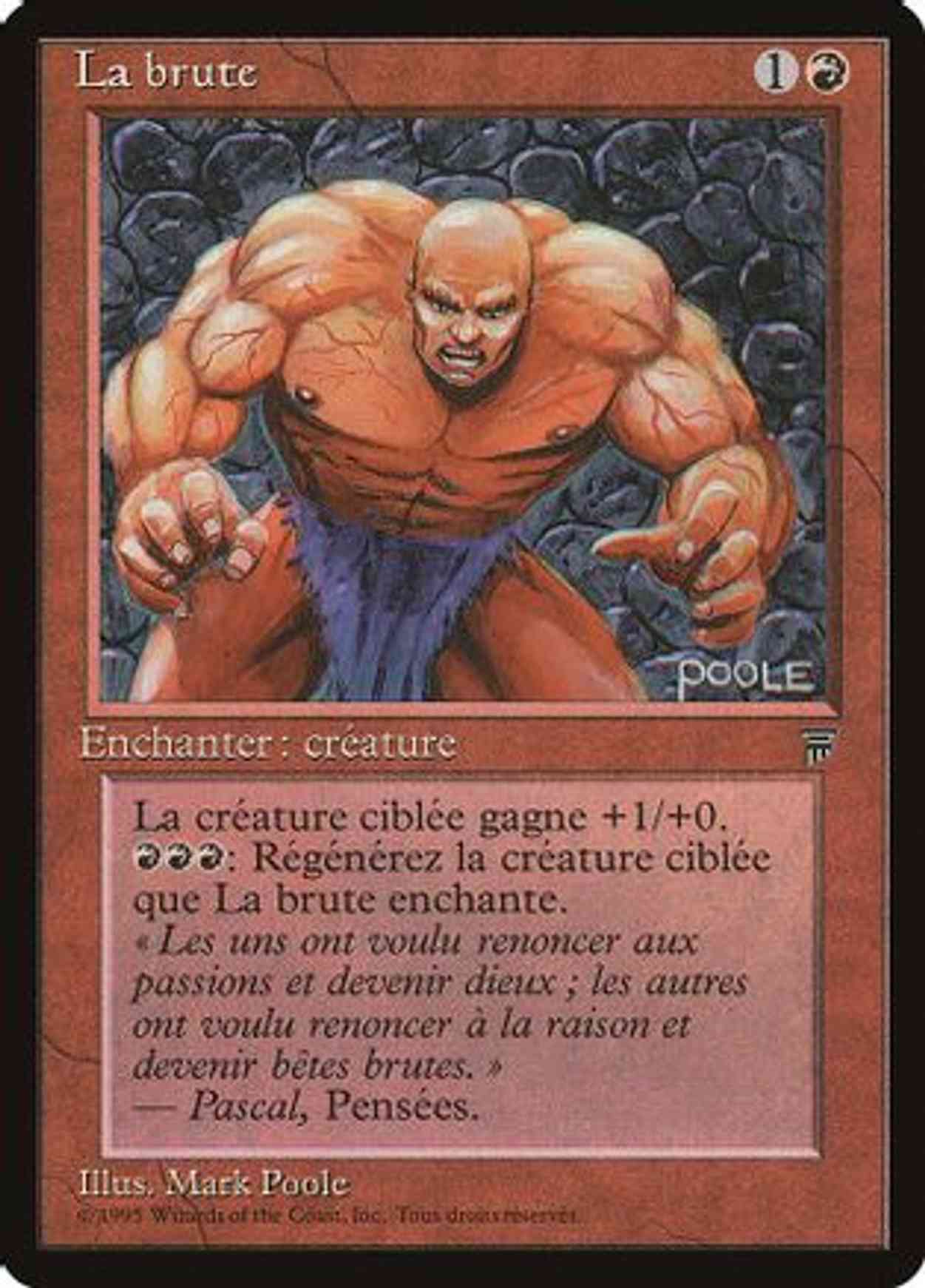 The Brute (French) - "La Brute" magic card front