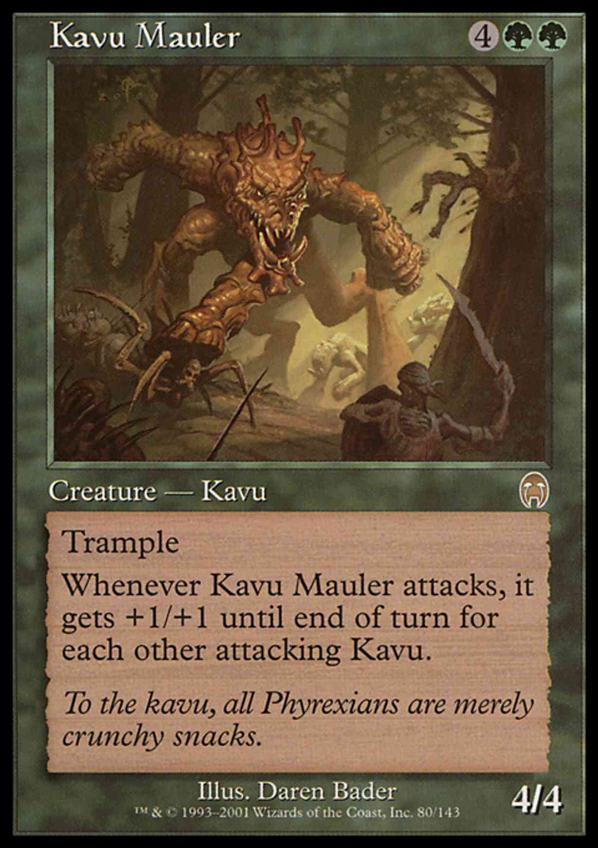 Kavu Mauler magic card front