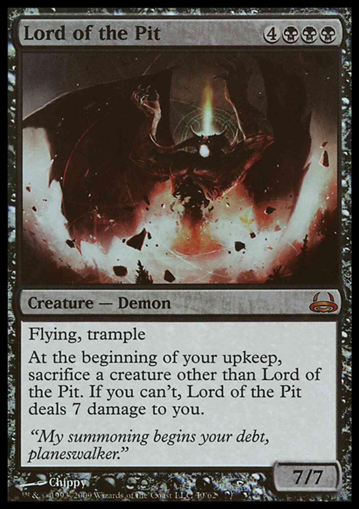 Lord of the Pit magic card front