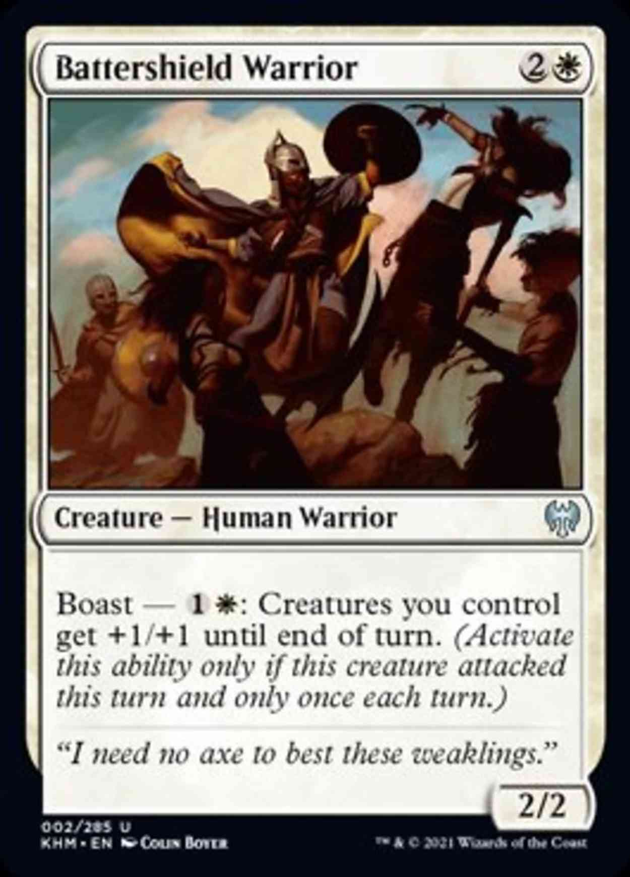 Battershield Warrior magic card front