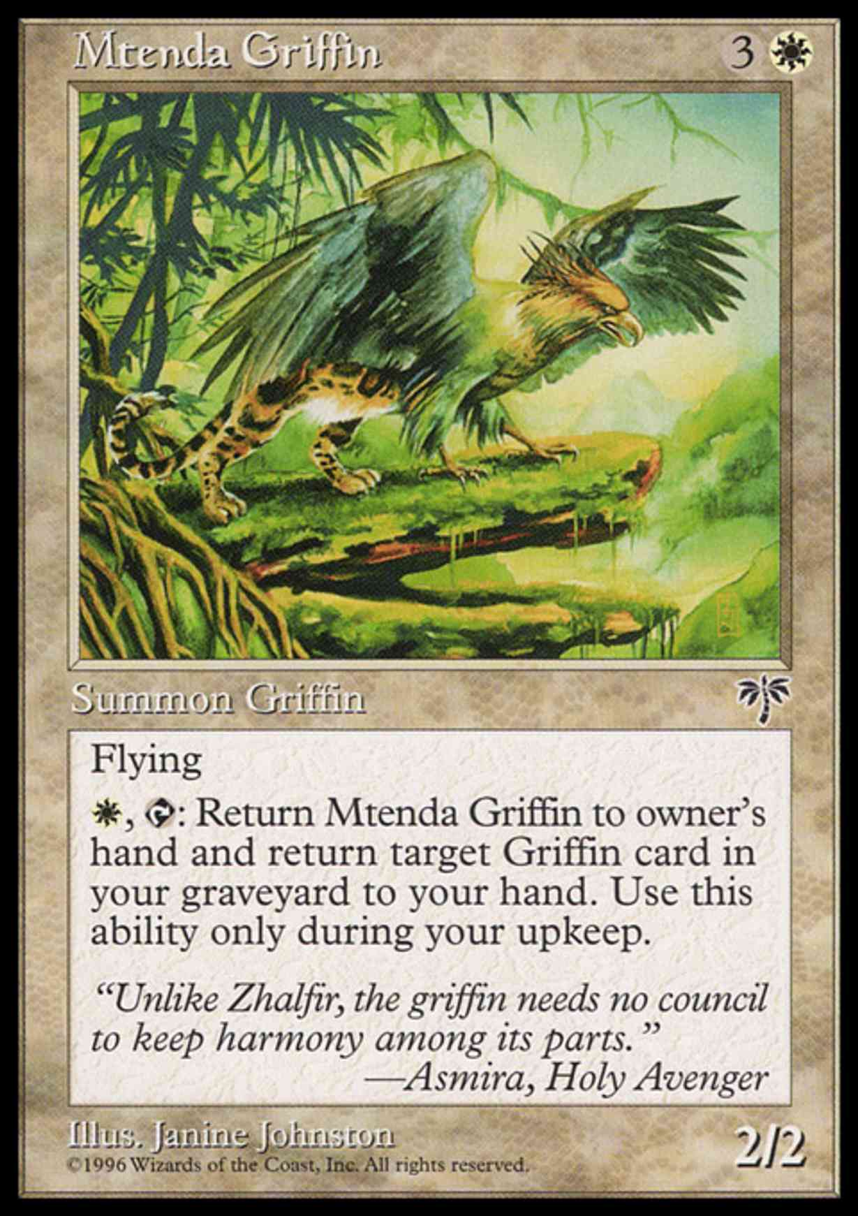 Mtenda Griffin magic card front