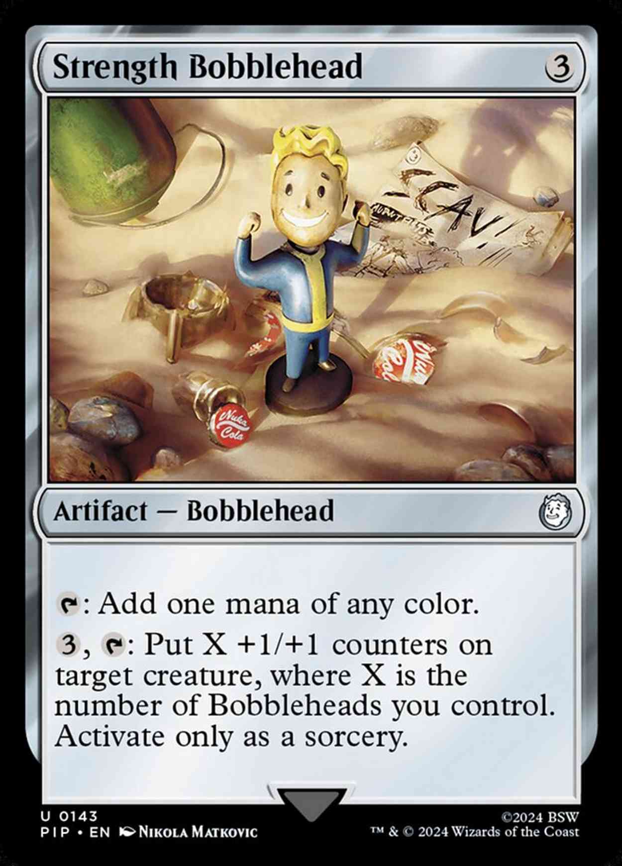 Strength Bobblehead magic card front