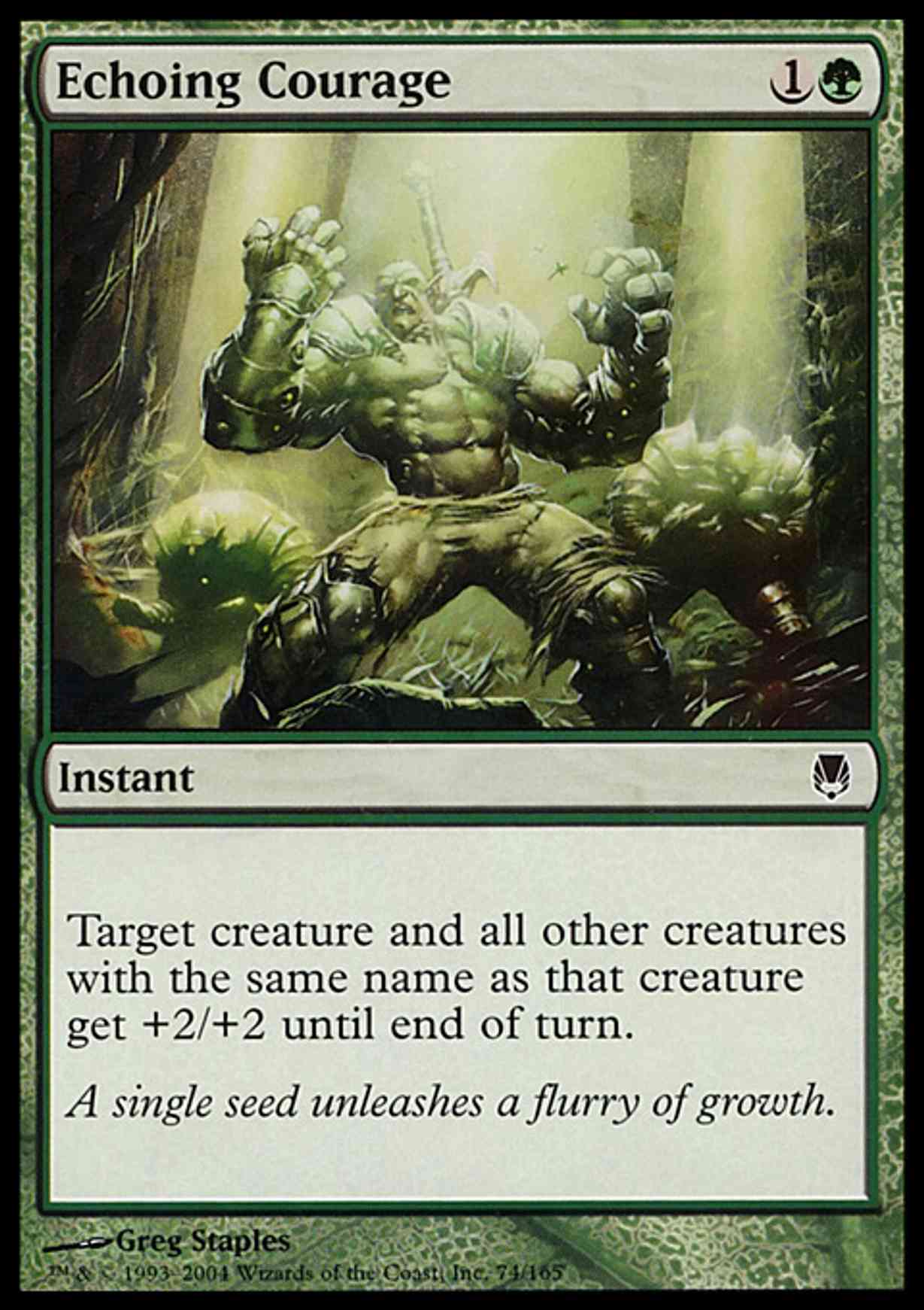 Echoing Courage magic card front