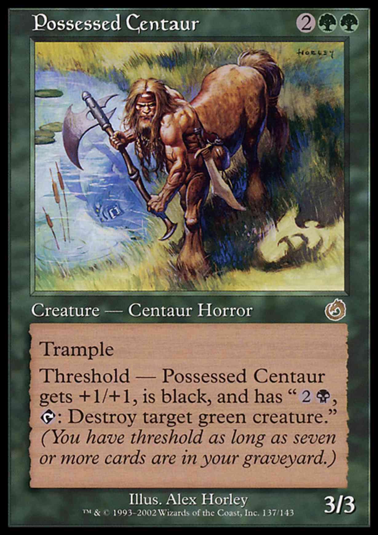 Possessed Centaur magic card front