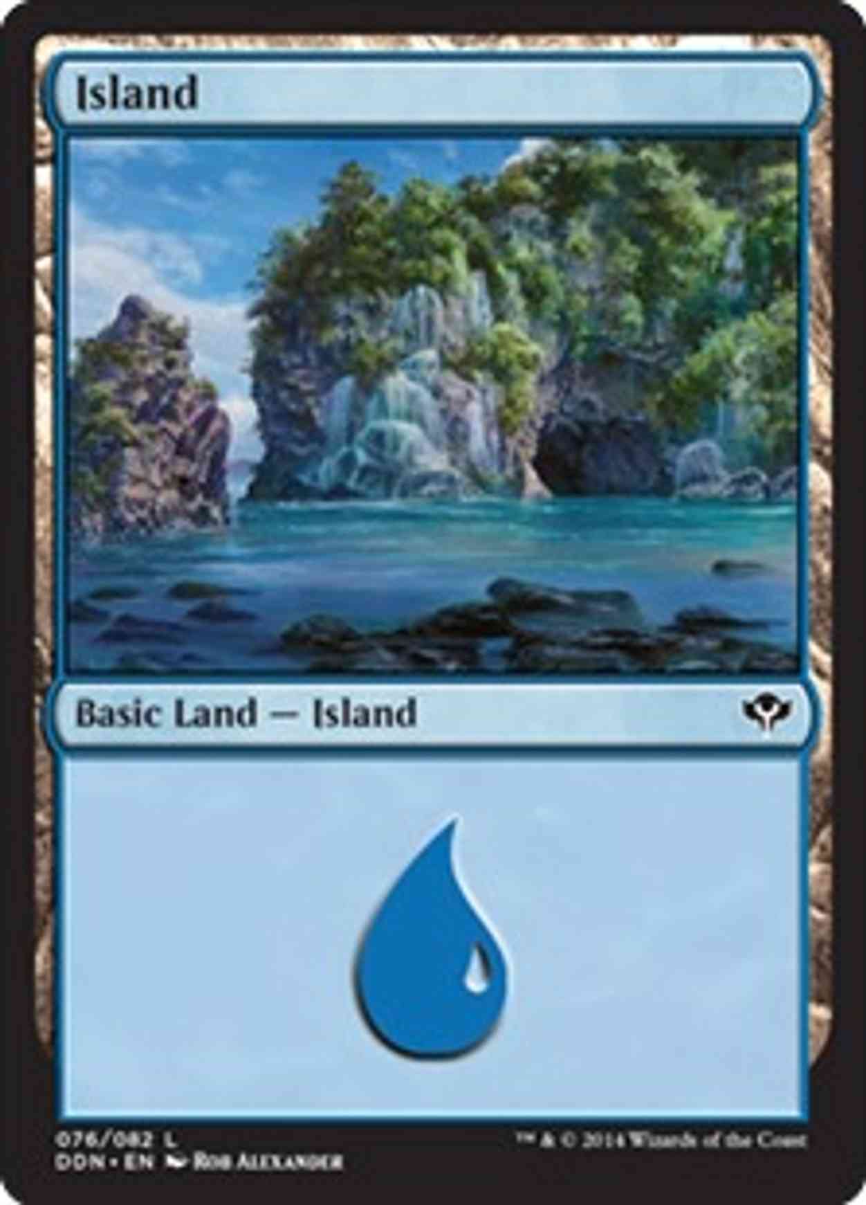Island (76) magic card front