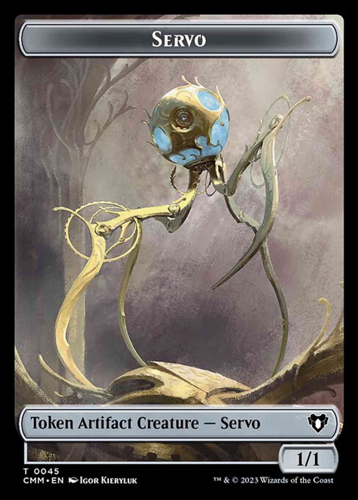 Servo // Myr Double-Sided Token magic card front