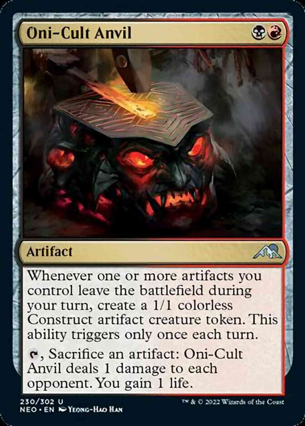 Oni-Cult Anvil magic card front