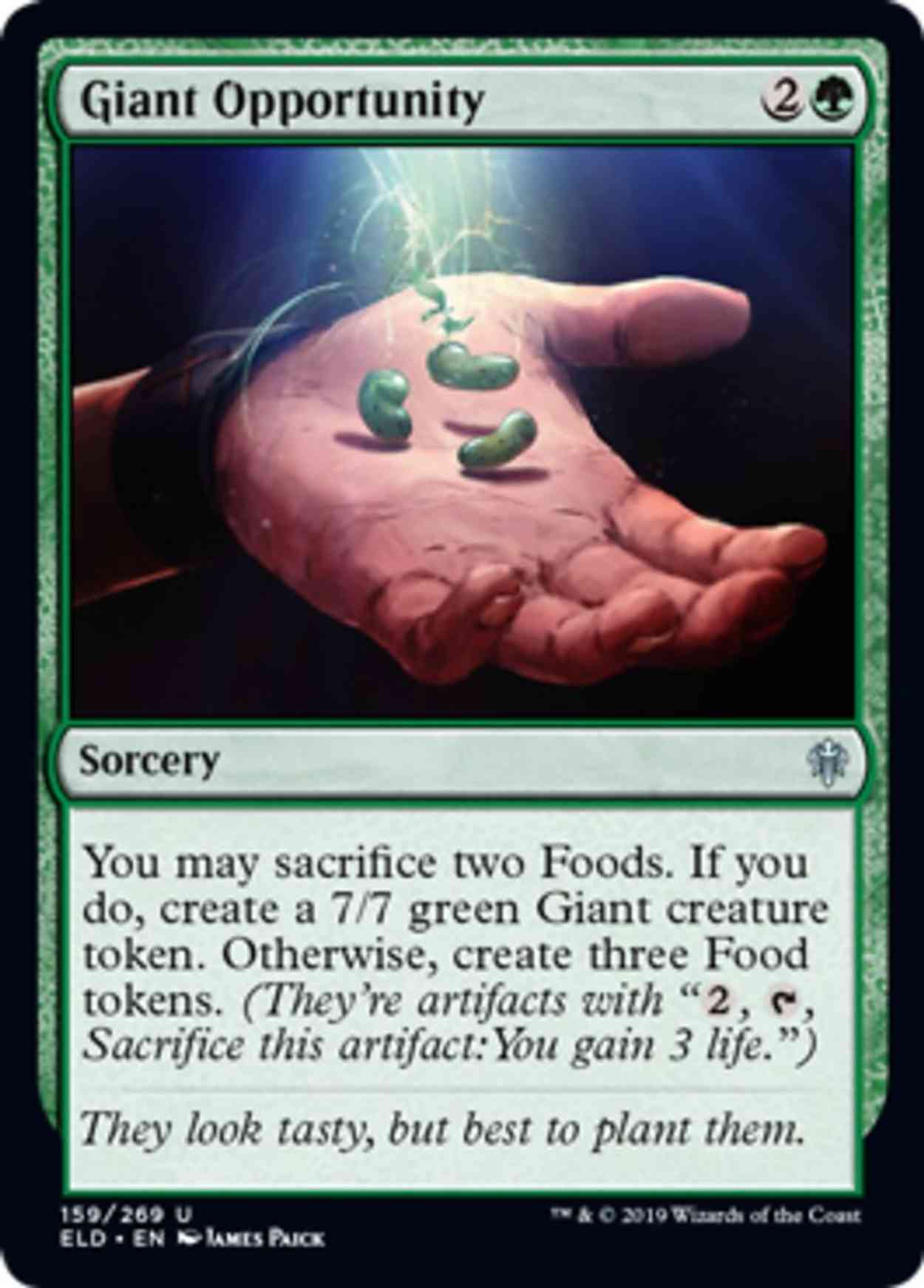 Giant Opportunity magic card front