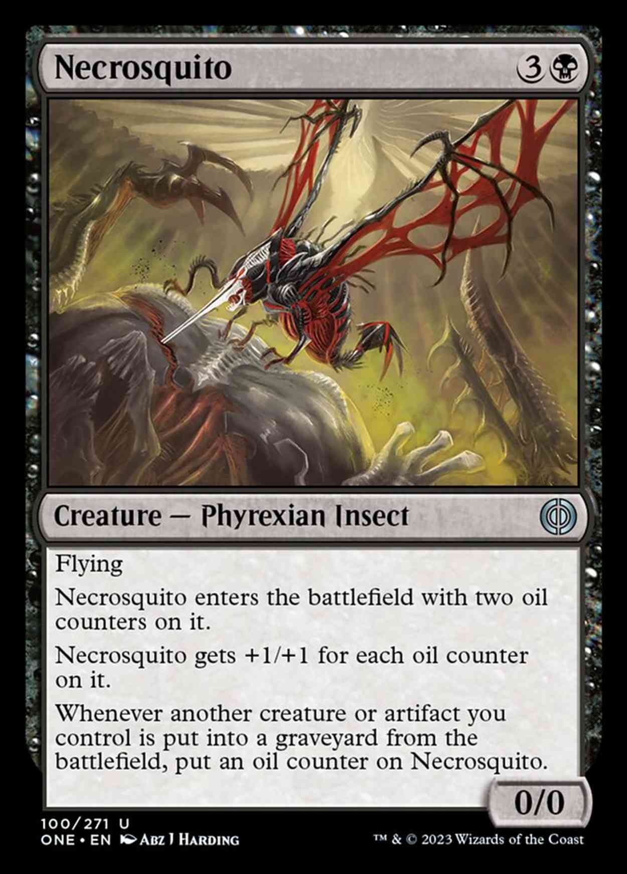 Necrosquito magic card front