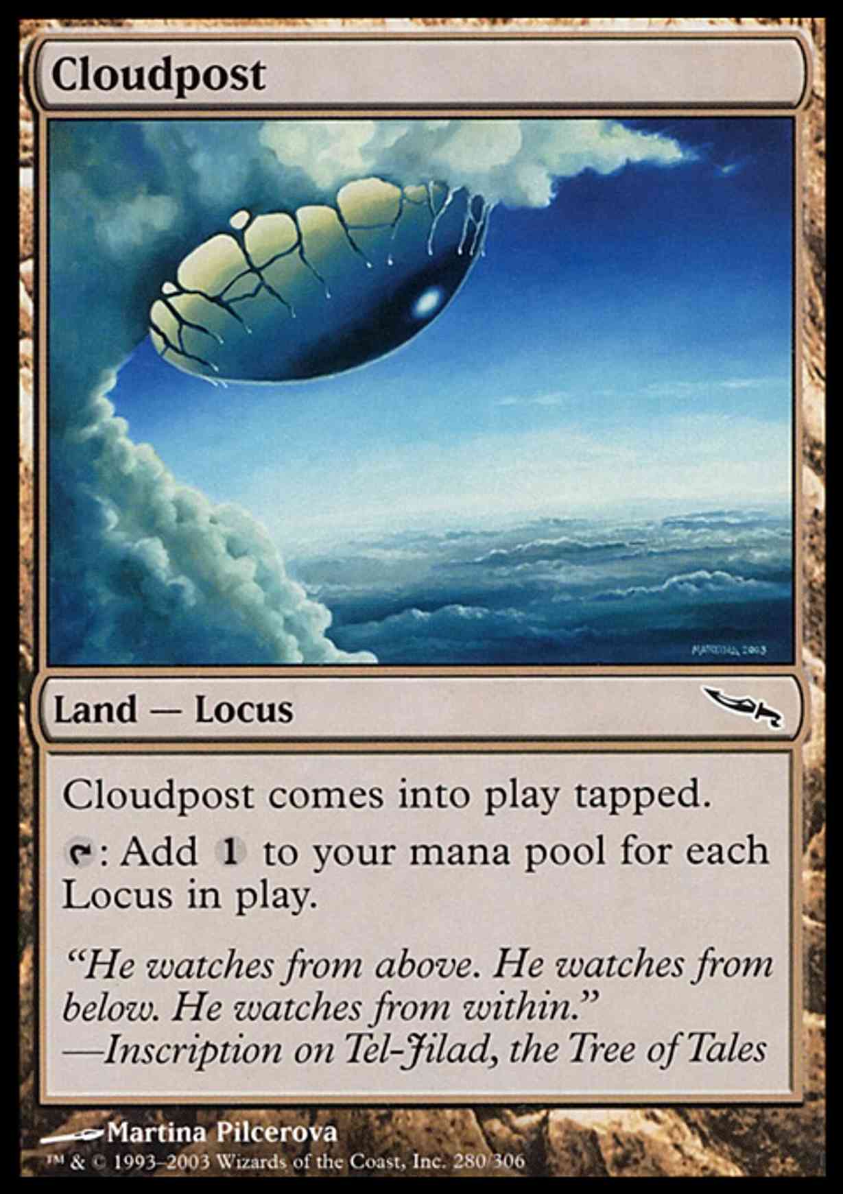 Cloudpost magic card front