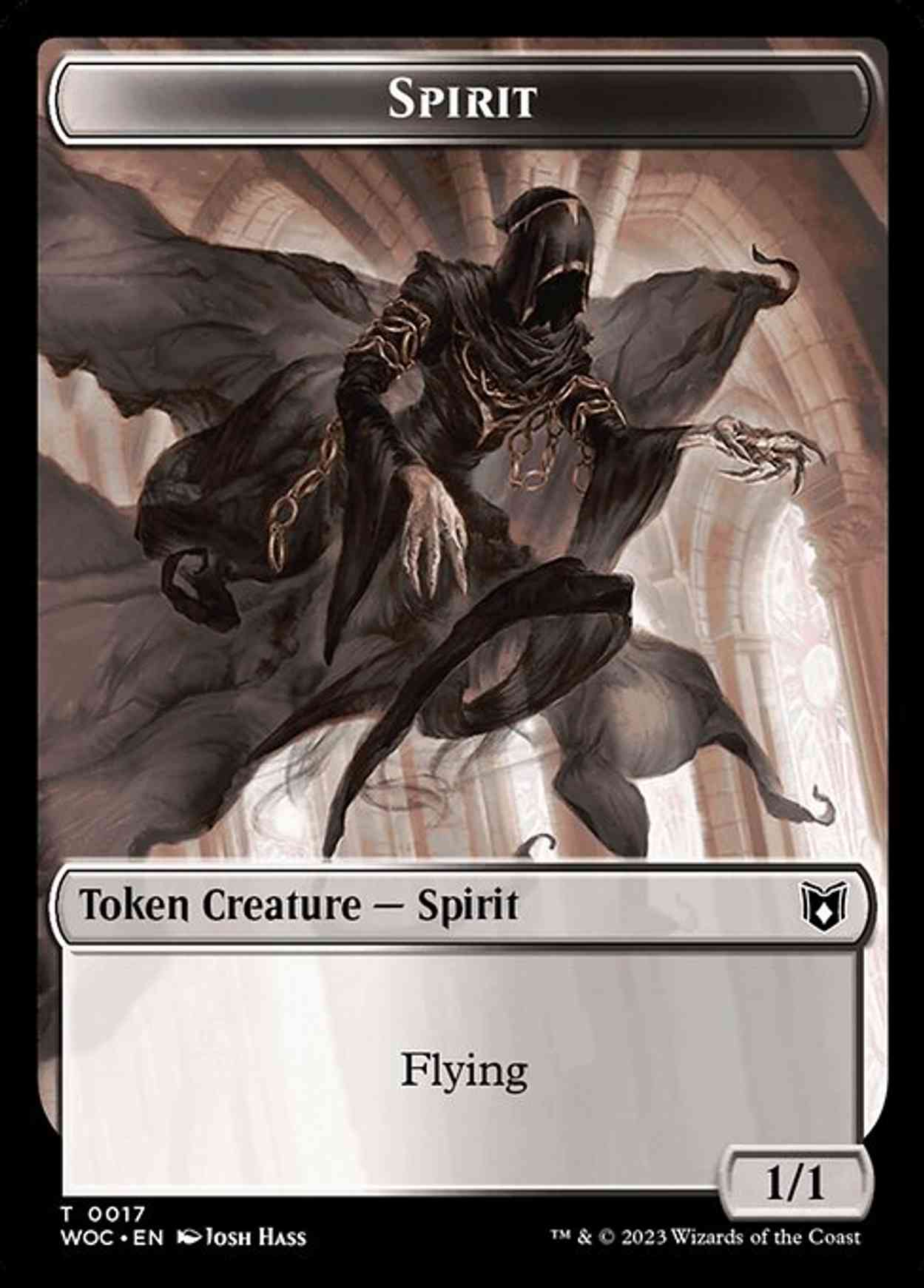 Spirit // Saproling Double-Sided Token magic card front