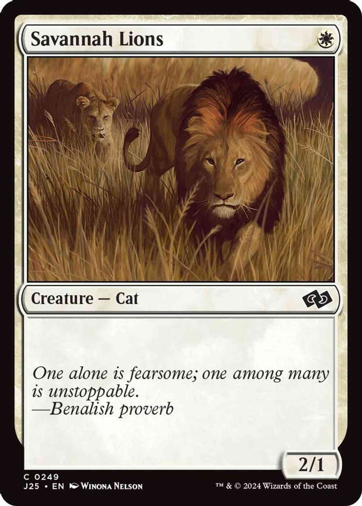 Savannah Lions magic card front