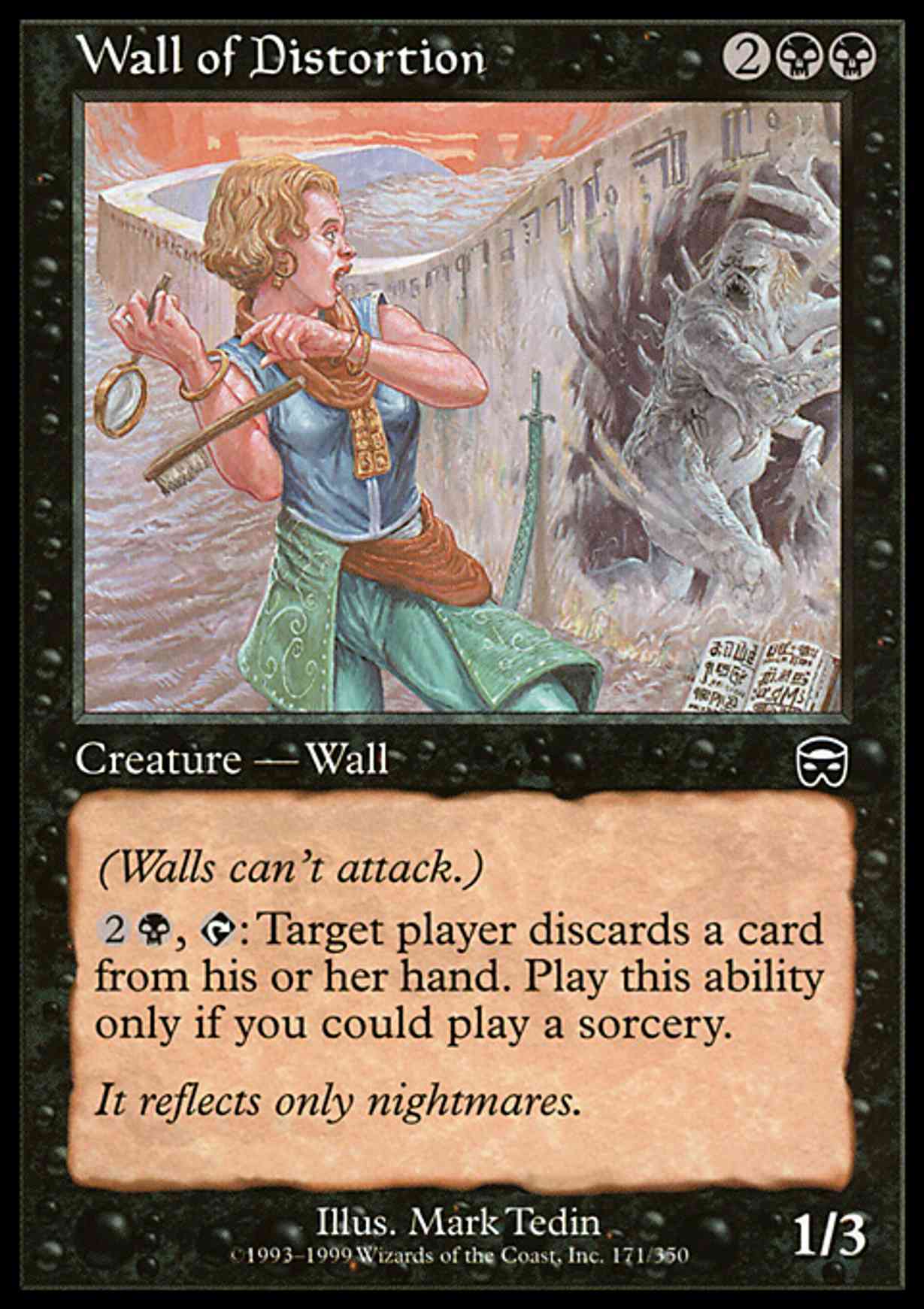 Wall of Distortion magic card front