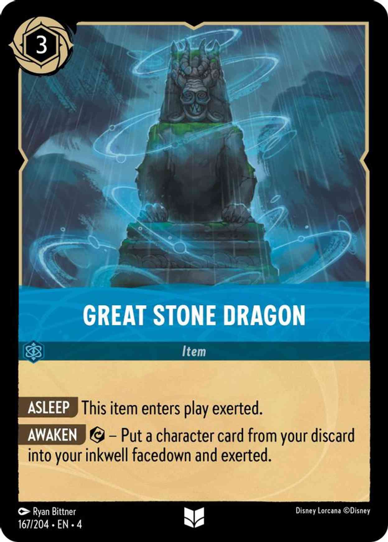 Great Stone Dragon magic card front