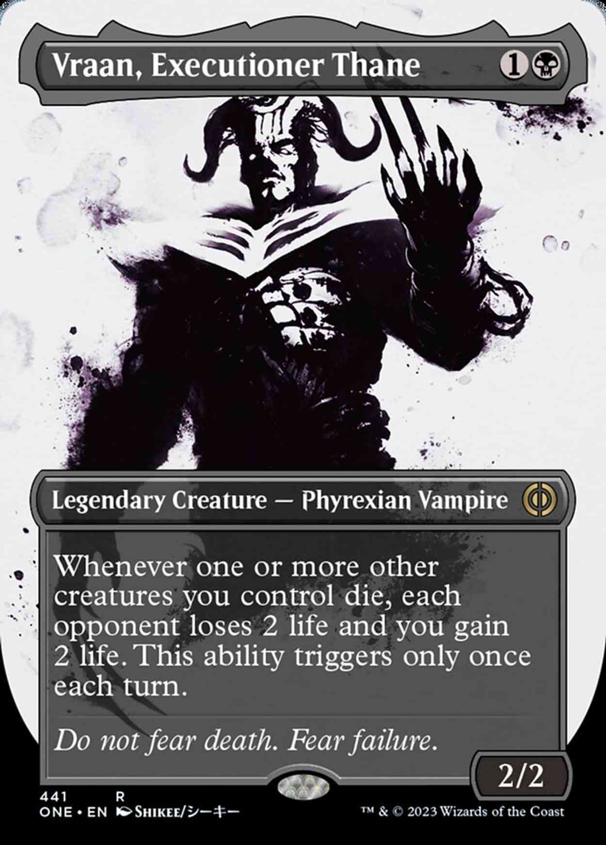 Vraan, Executioner Thane (Showcase) (Step-and-Compleat Foil) magic card front