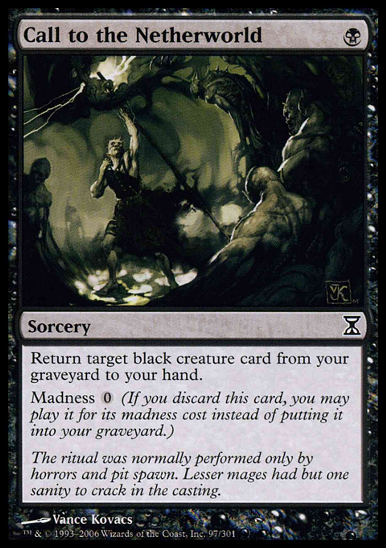 Call to the Netherworld magic card front