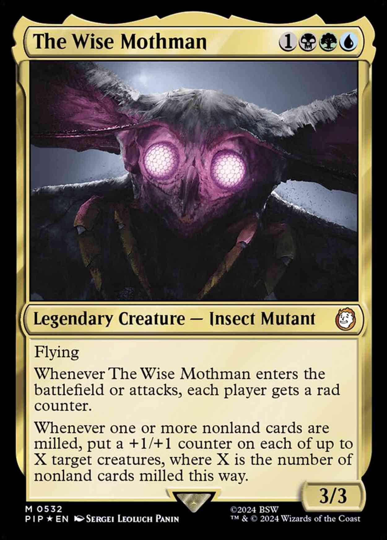 The Wise Mothman (Surge Foil) magic card front