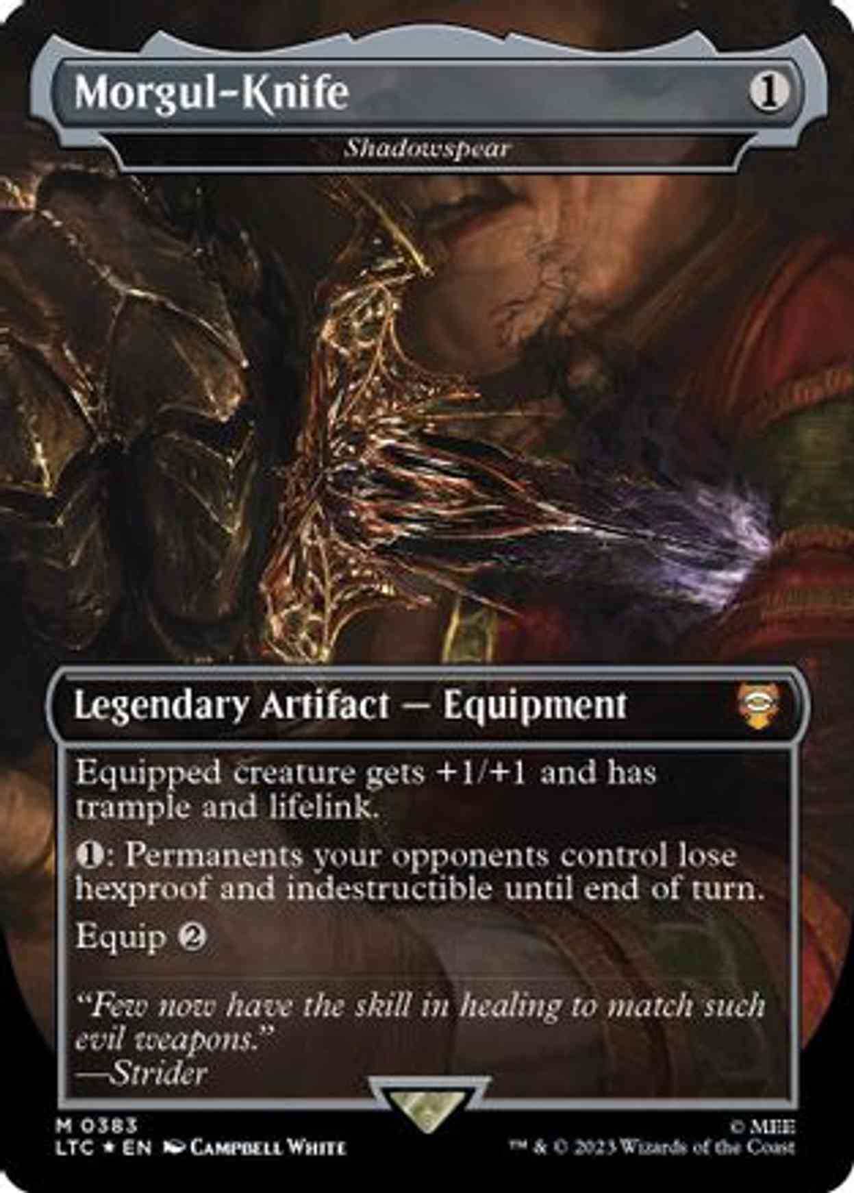 Morgul-Knife - Shadowspear (Surge Foil) magic card front