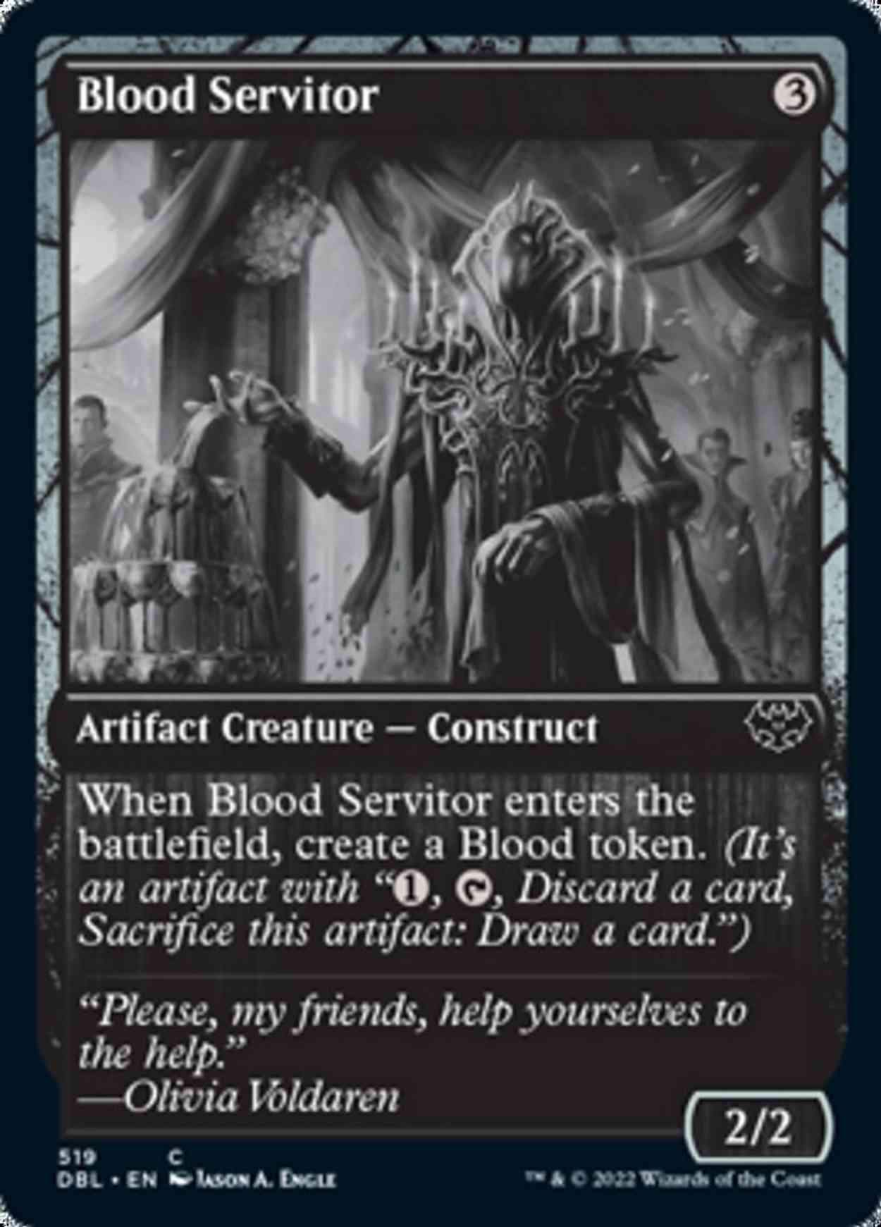 Blood Servitor magic card front