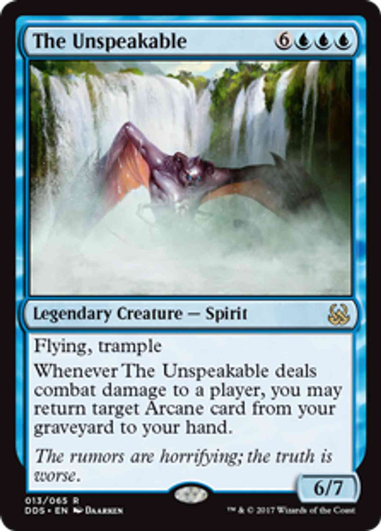 The Unspeakable magic card front
