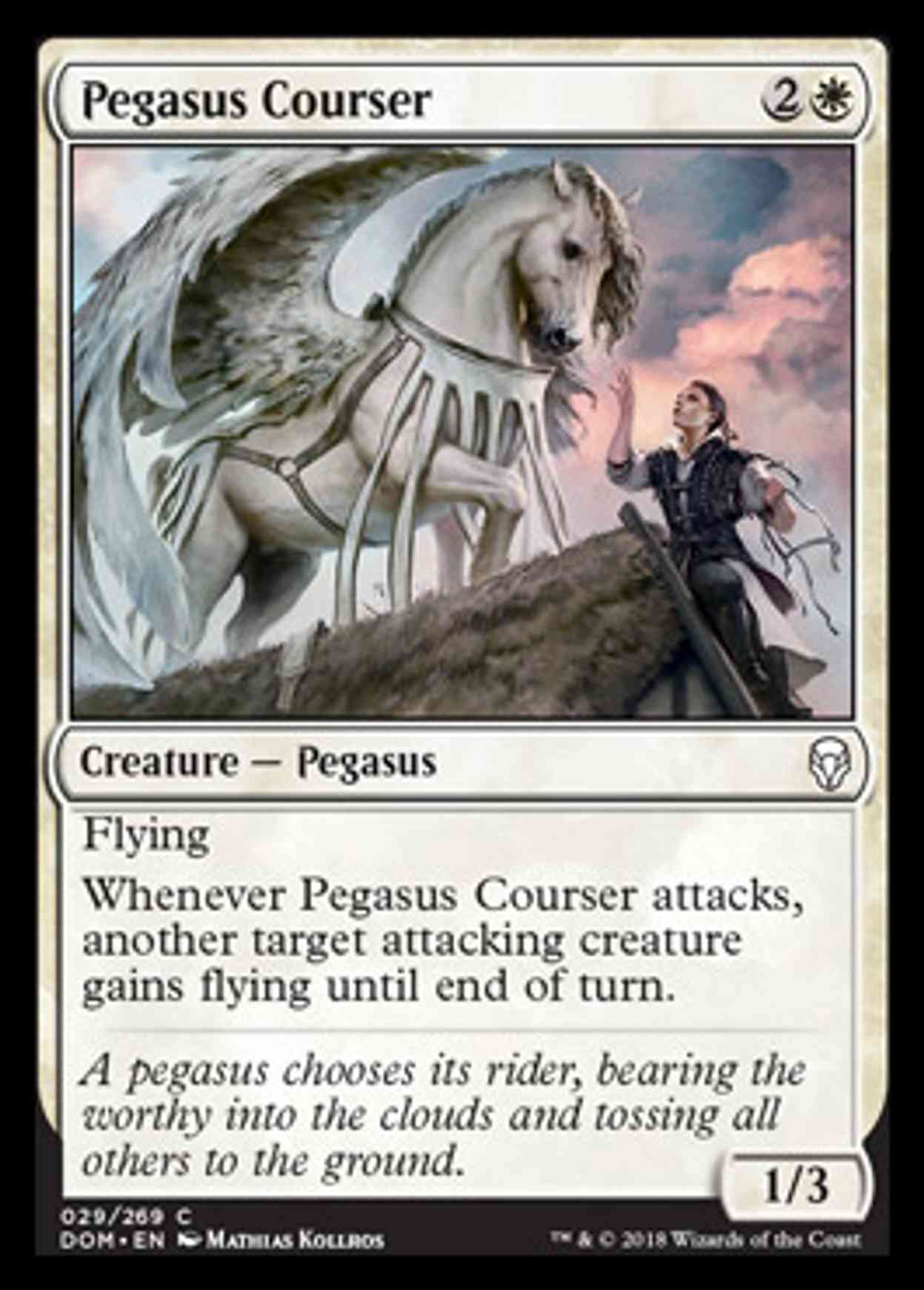 Pegasus Courser magic card front