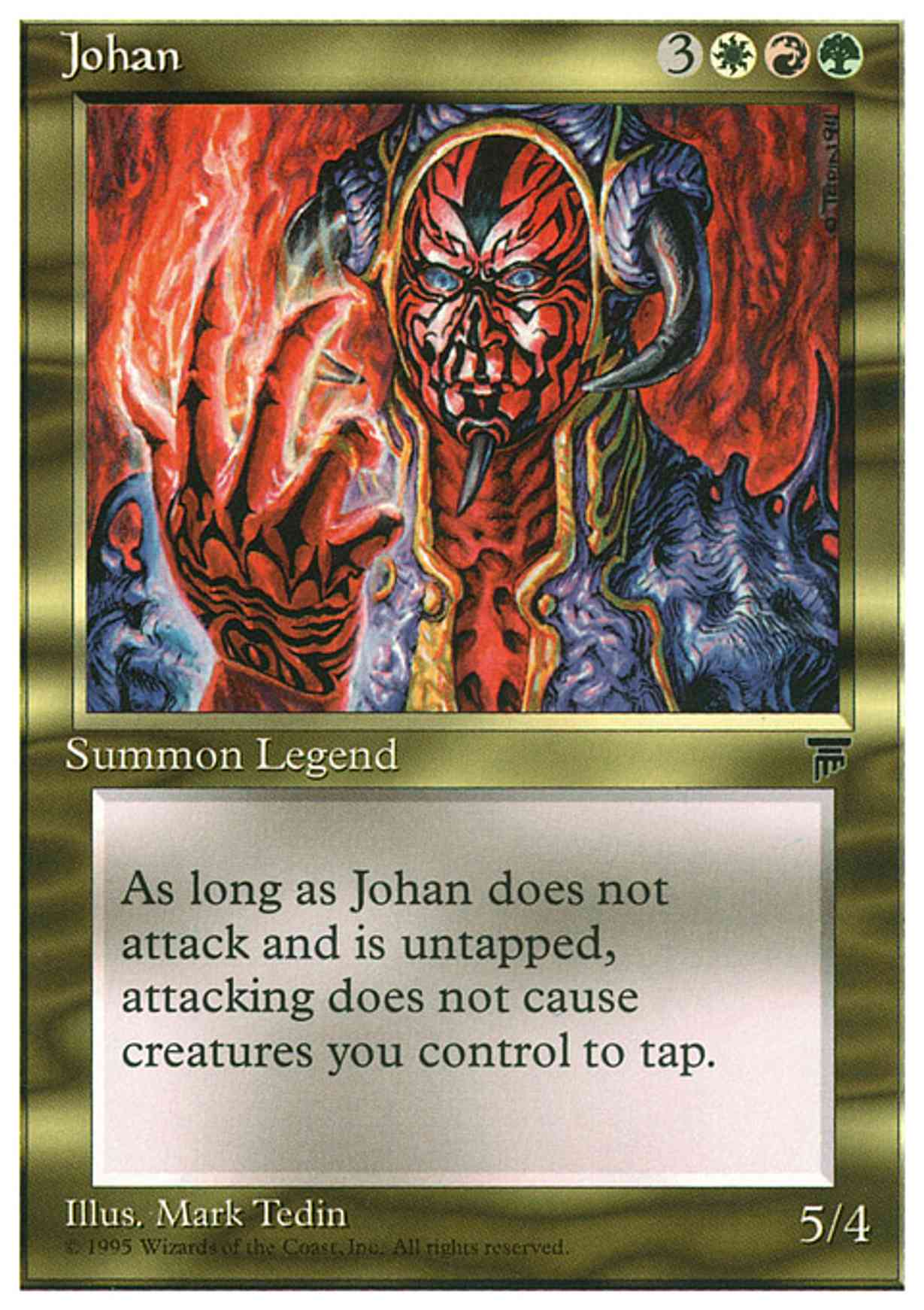 Johan magic card front