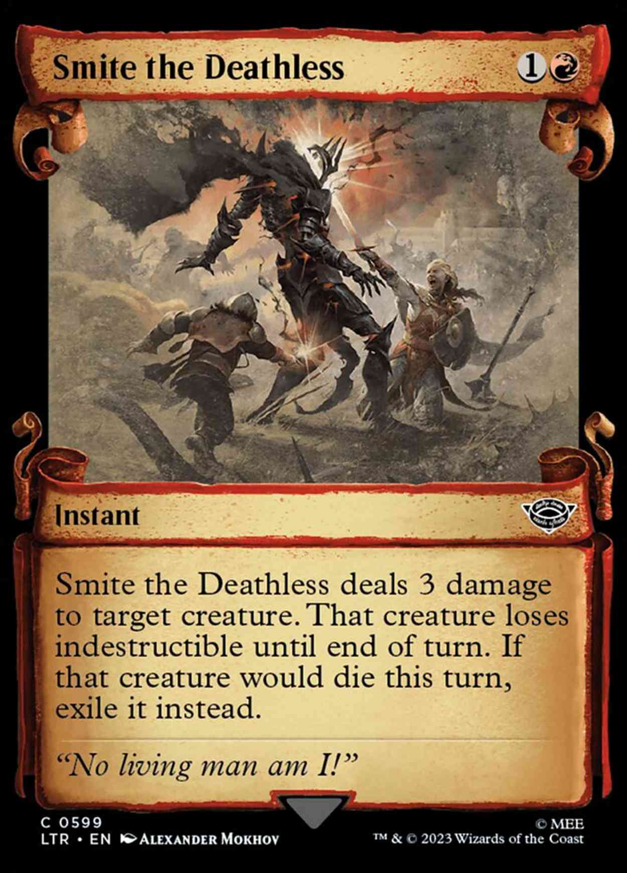 Smite the Deathless (Showcase Scrolls) magic card front