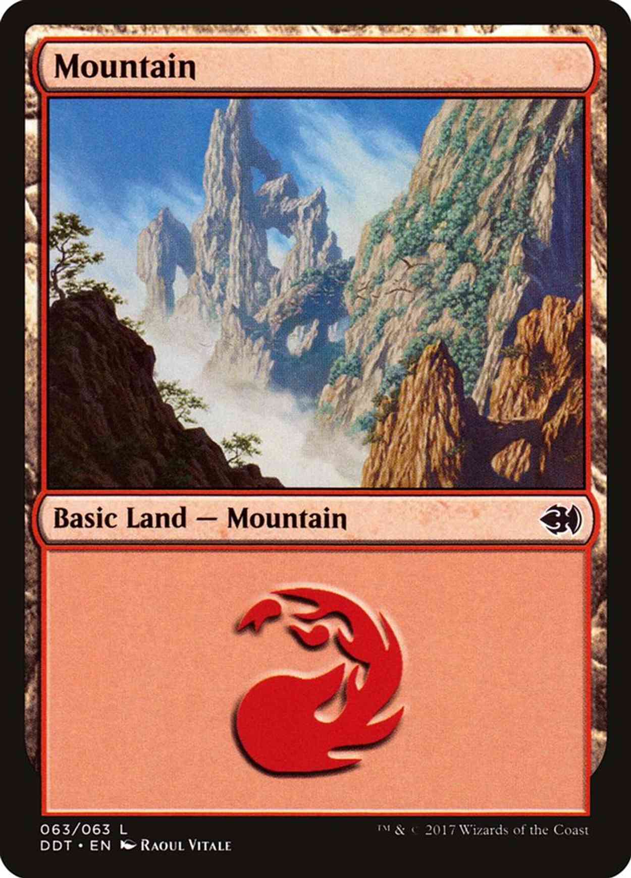 Mountain (63) magic card front