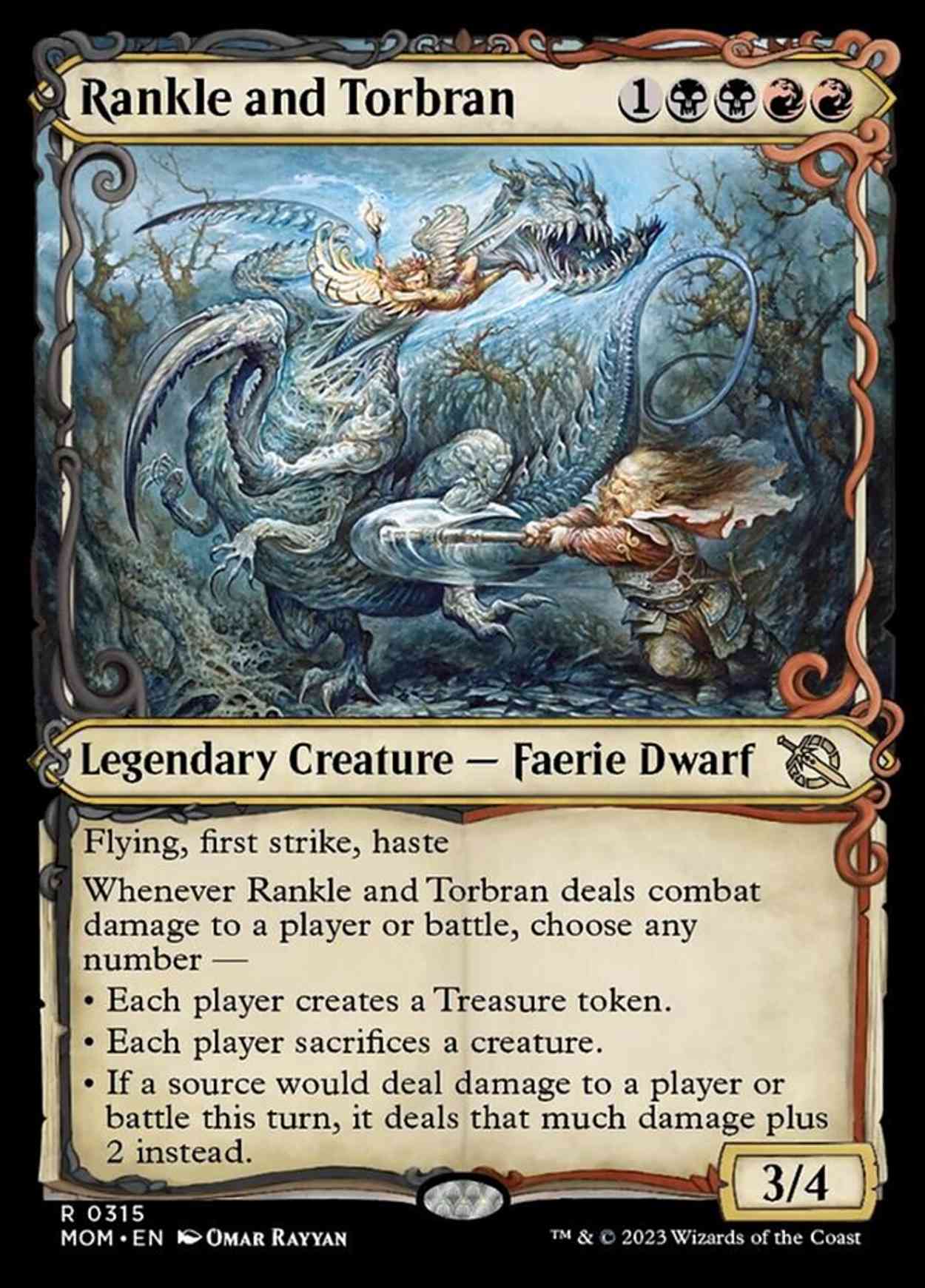 Rankle and Torbran (Showcase) magic card front