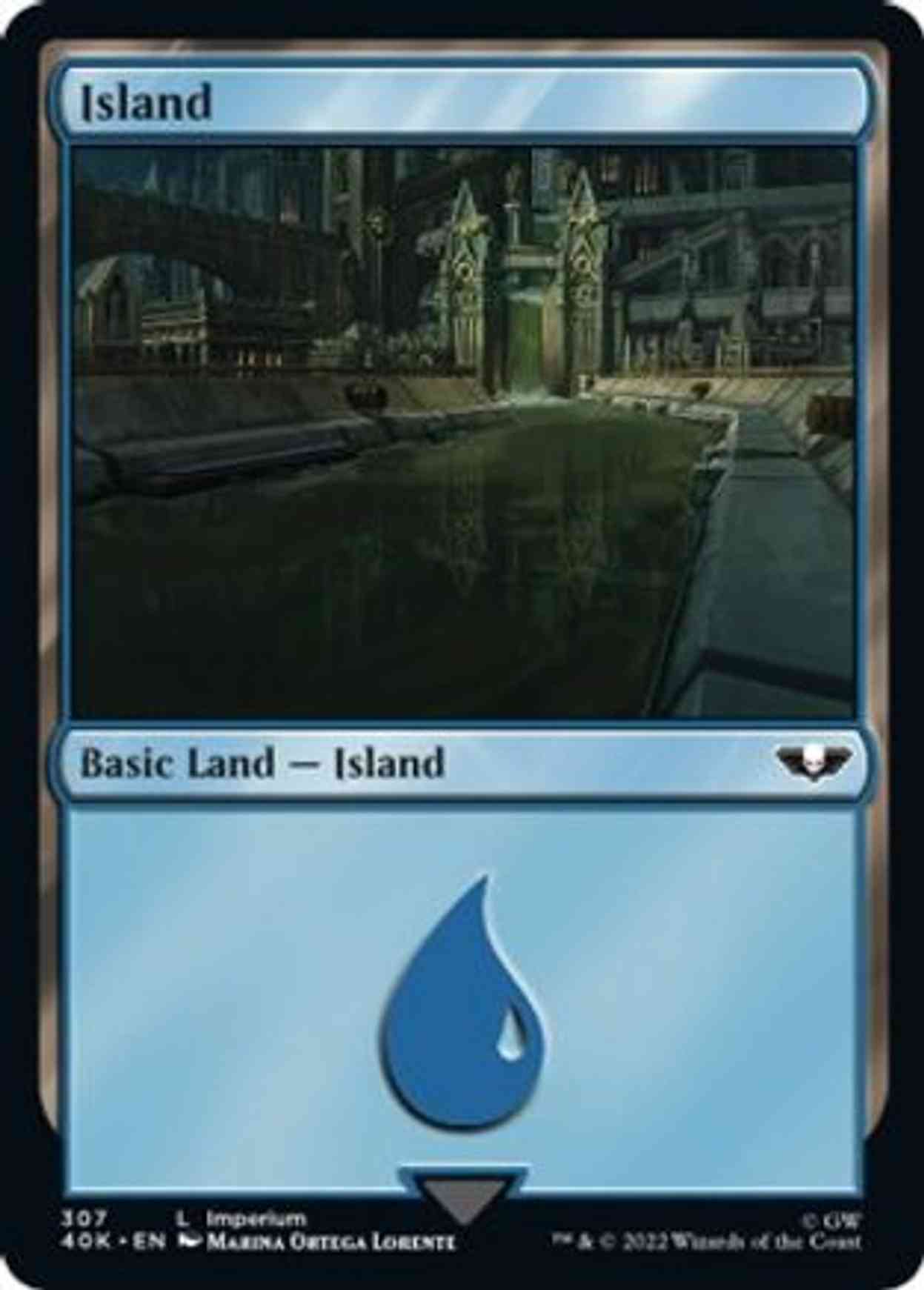 Island (307) (Surge Foil) magic card front