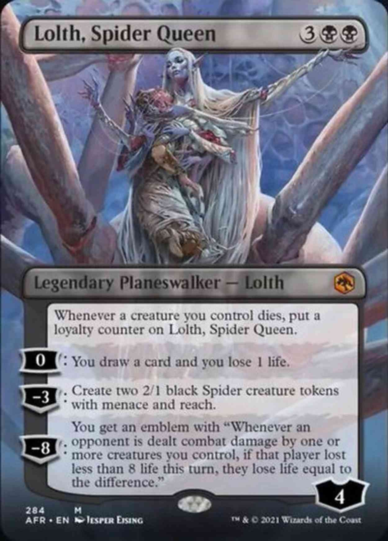 Lolth, Spider Queen (Borderless) magic card front