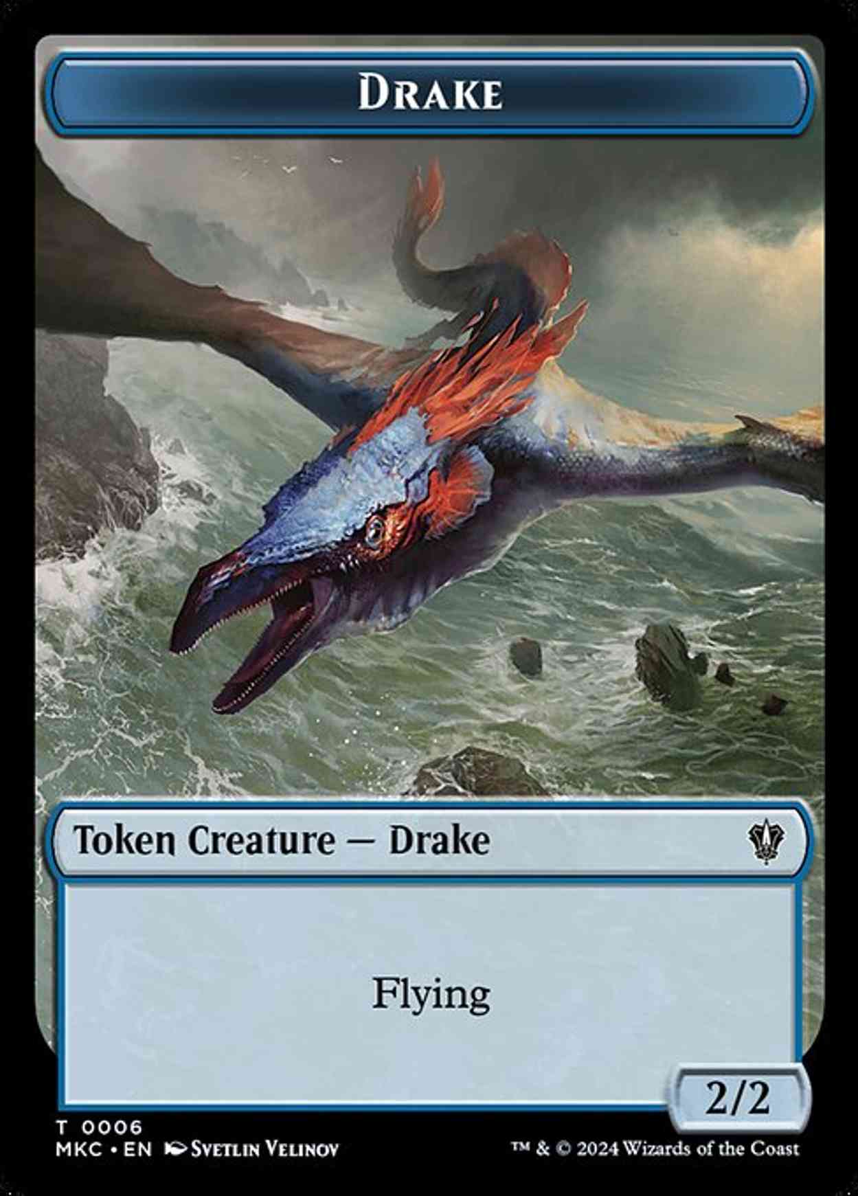 Drake // Koma's Coil Double-Sided Token magic card front