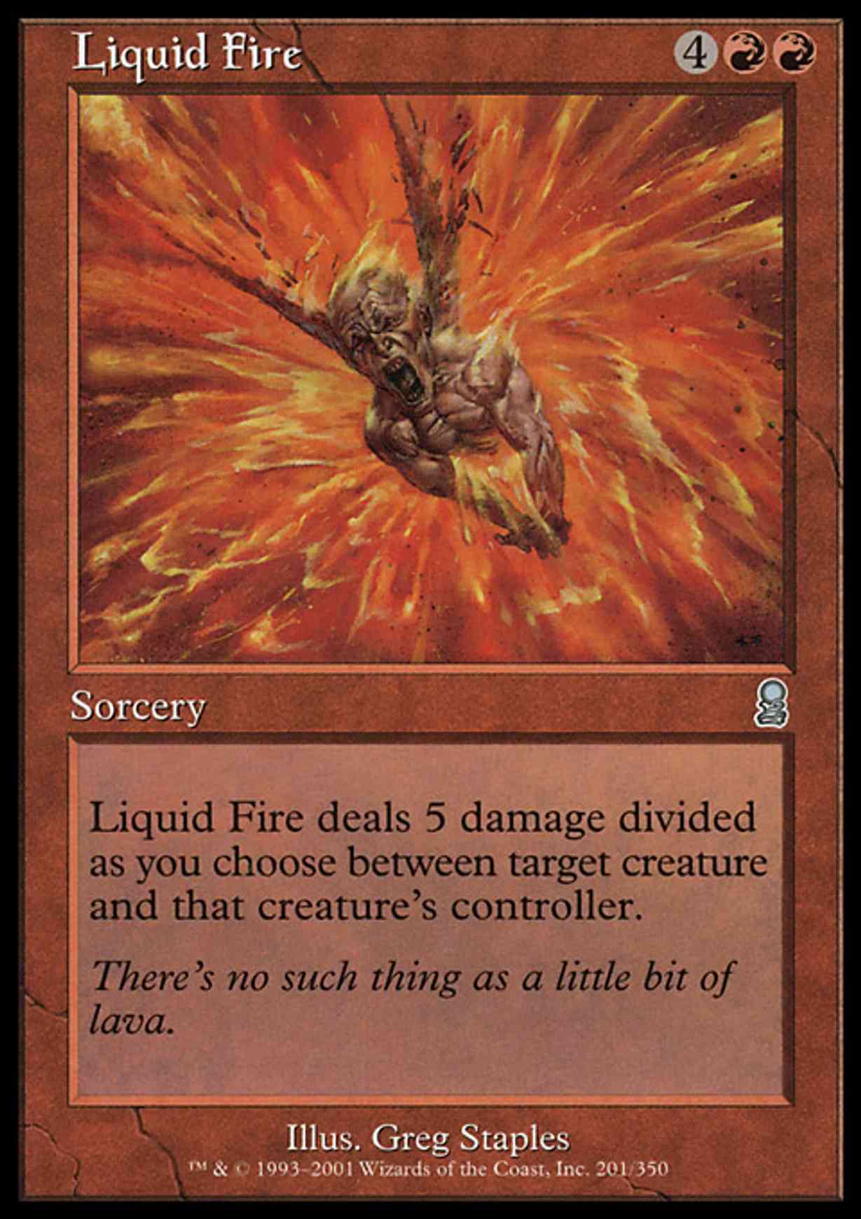 Liquid Fire magic card front