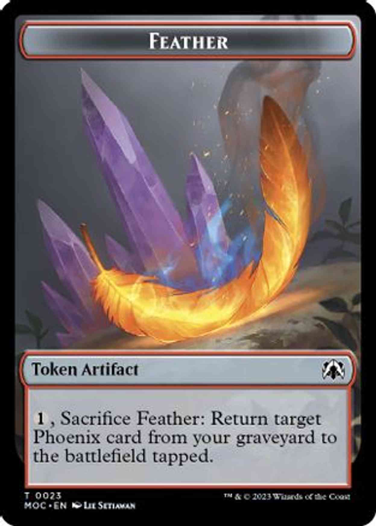 Feather // Servo Double-sided Token magic card front