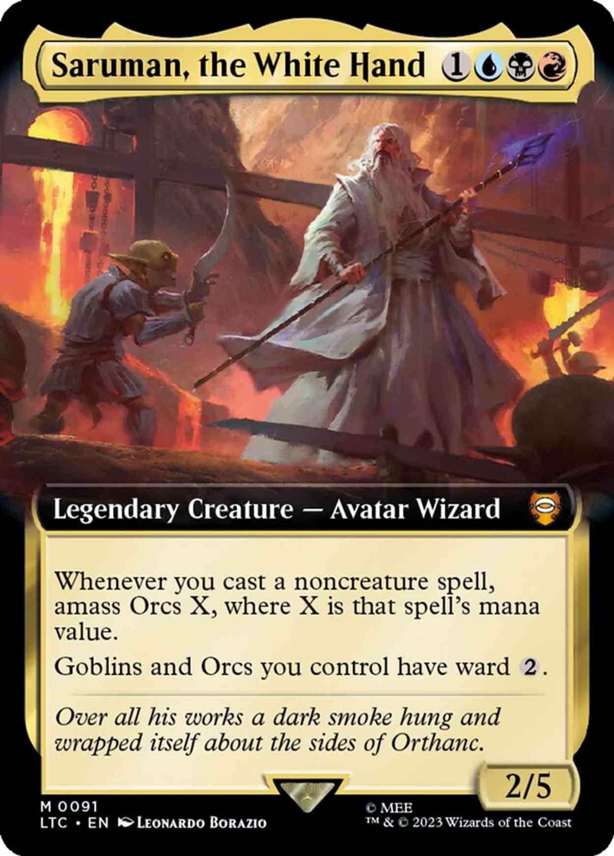 Saruman, the White Hand magic card front