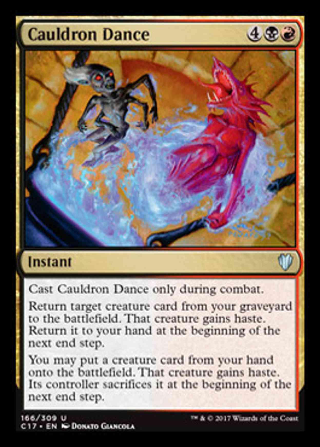 Cauldron Dance magic card front