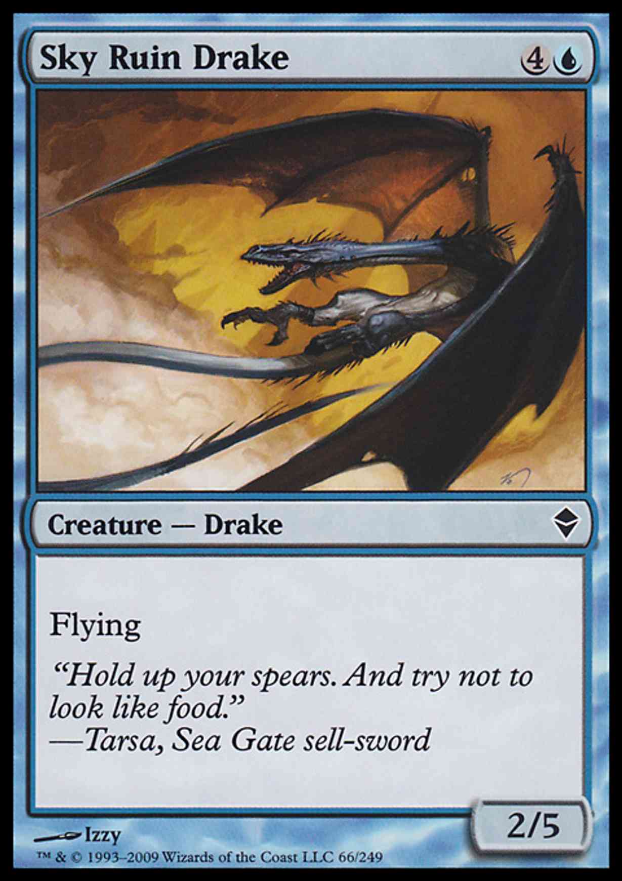 Sky Ruin Drake magic card front
