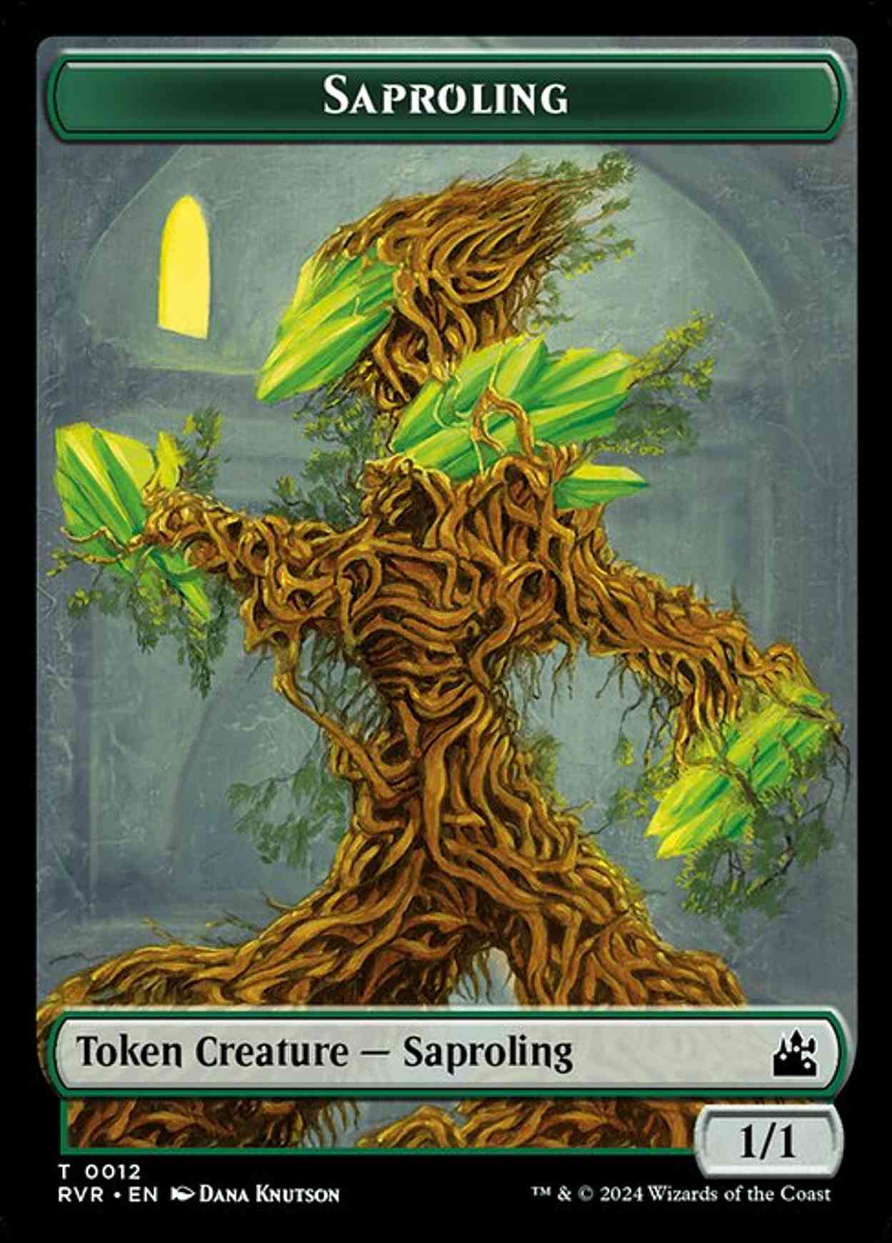 Saproling // Beast Double-Sided Token magic card front