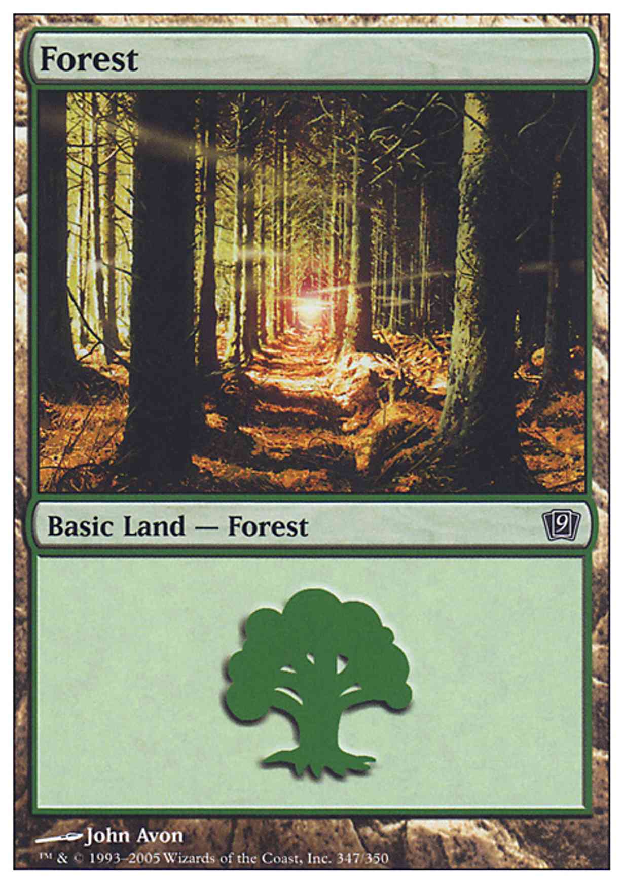 Forest (347) magic card front