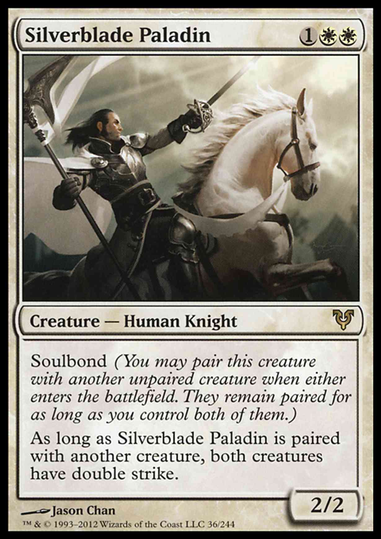 Silverblade Paladin magic card front