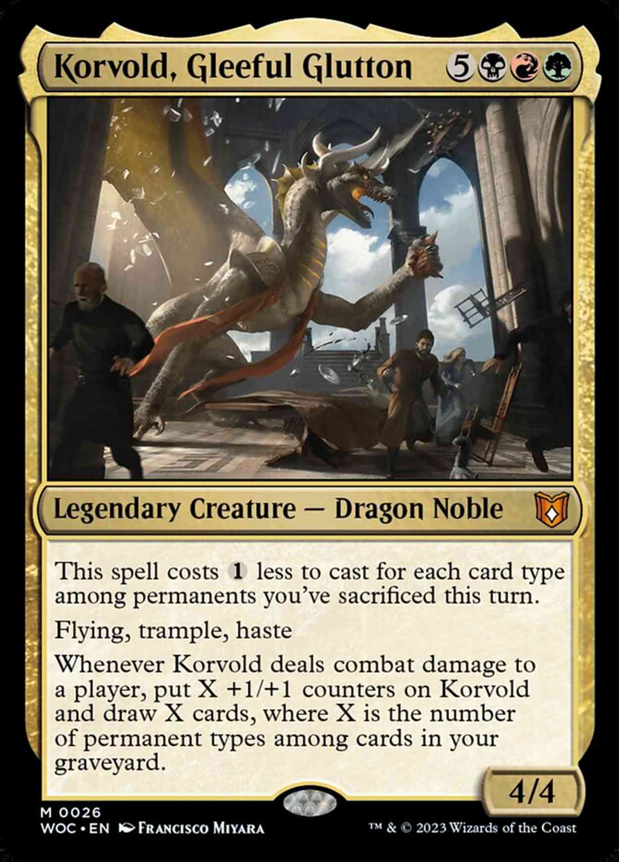 Korvold, Gleeful Glutton magic card front