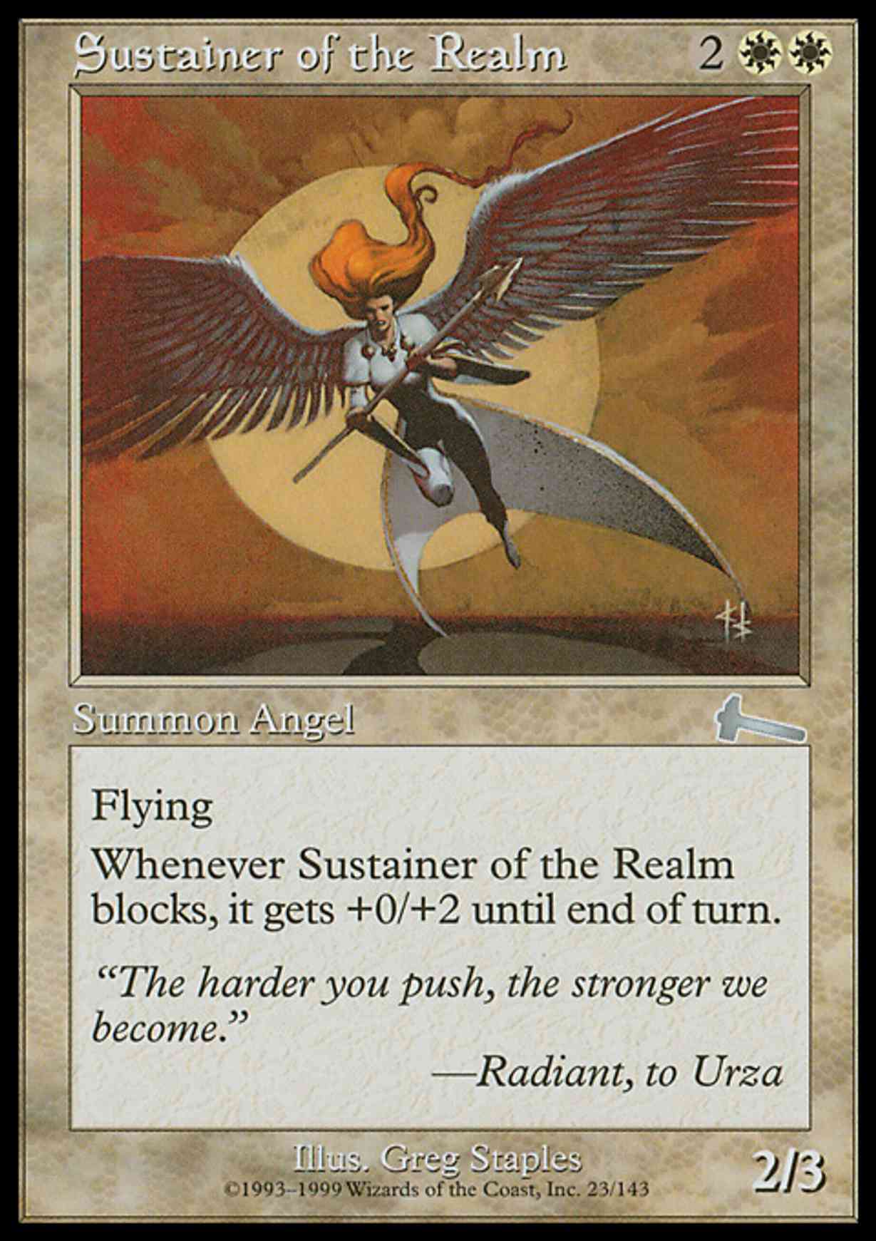 Sustainer of the Realm magic card front