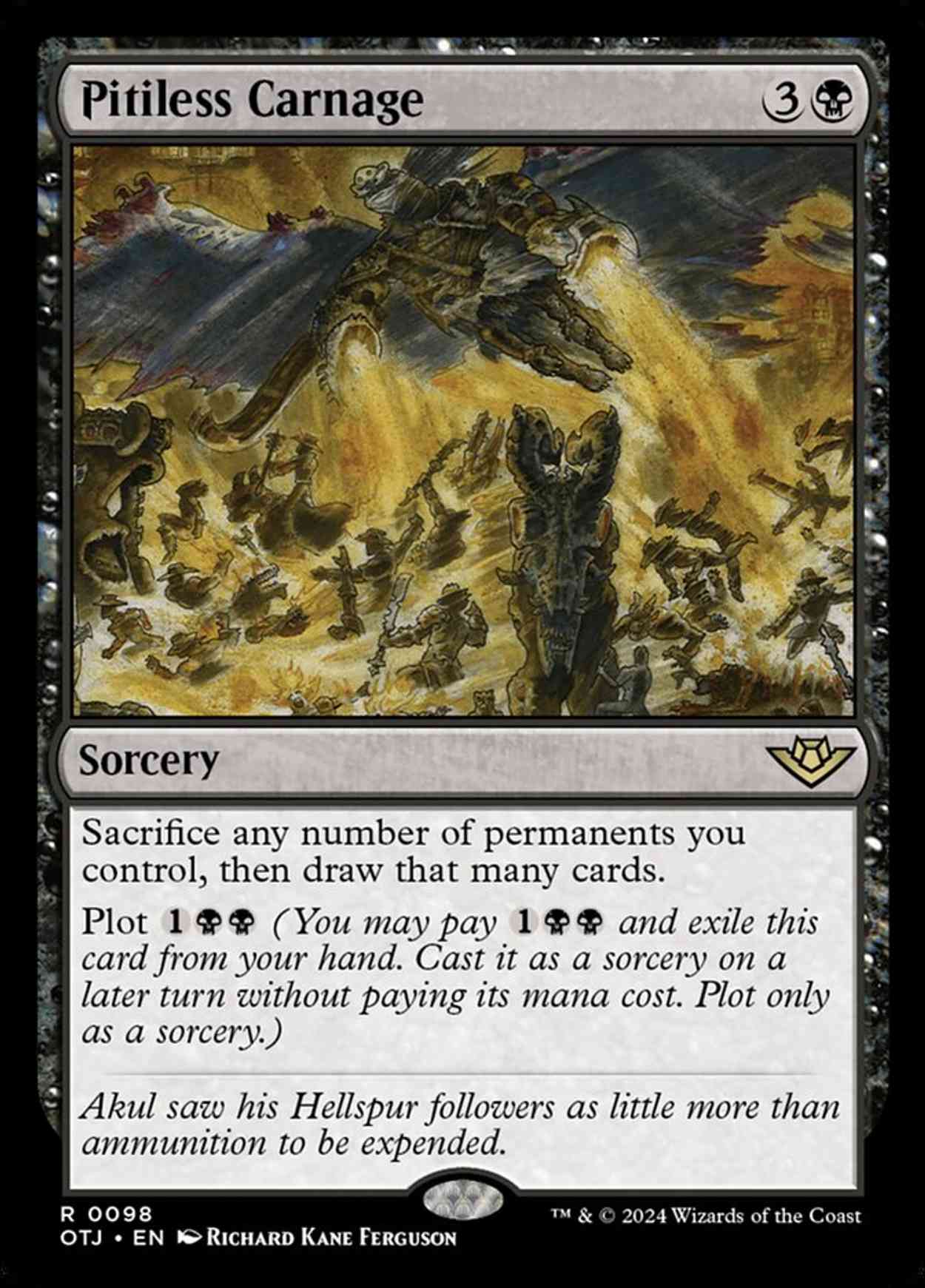 Pitiless Carnage magic card front